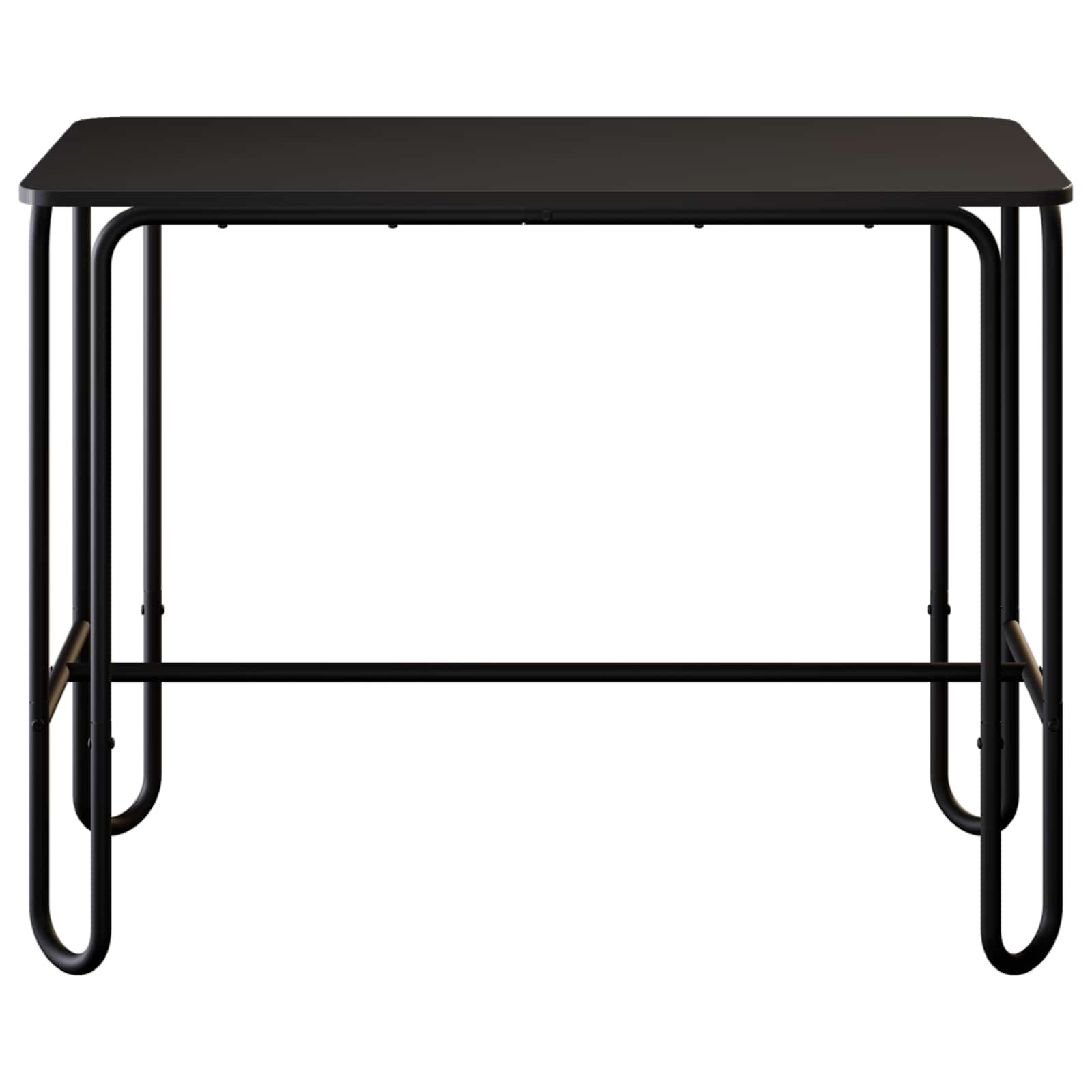 Valgomojo stalas 100 x 50 x 75 cm Apdirbta mediena Juoda