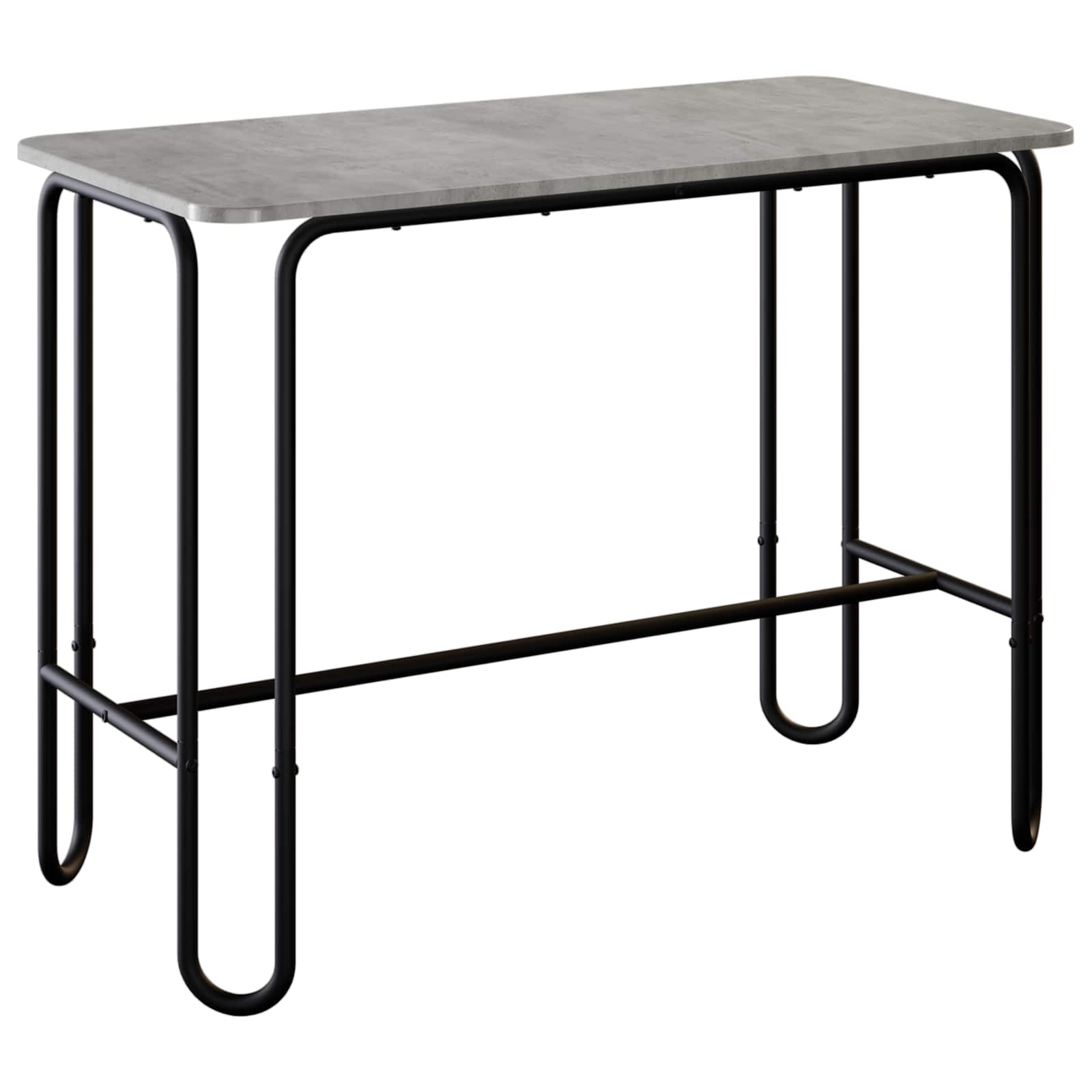 Valgomojo stalas 100 x 50 x 75 cm Apdirbta mediena Betono pilka