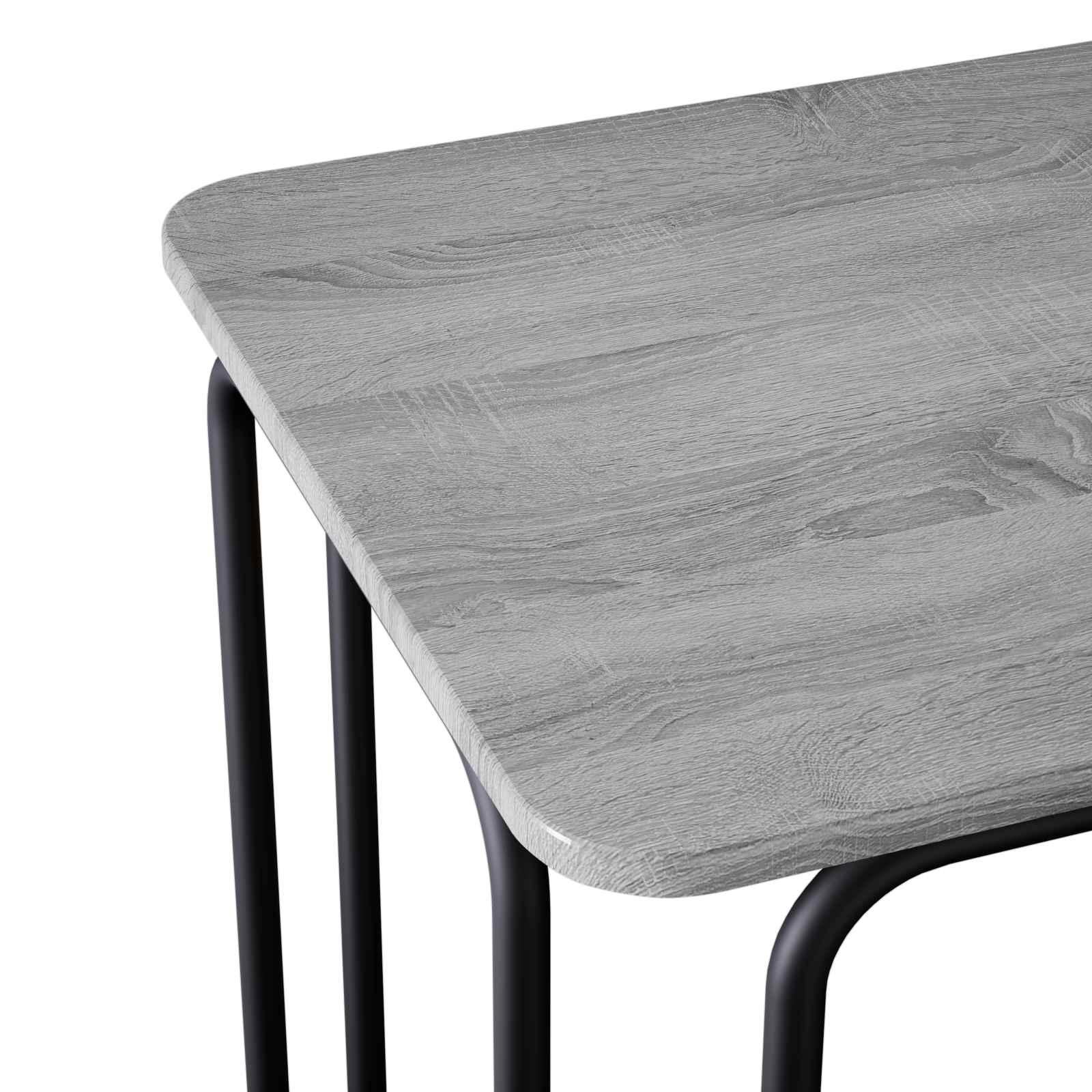 Valgomojo stalas 100 x 50 x 75 cm Apdirbta mediena Pilka Sonoma