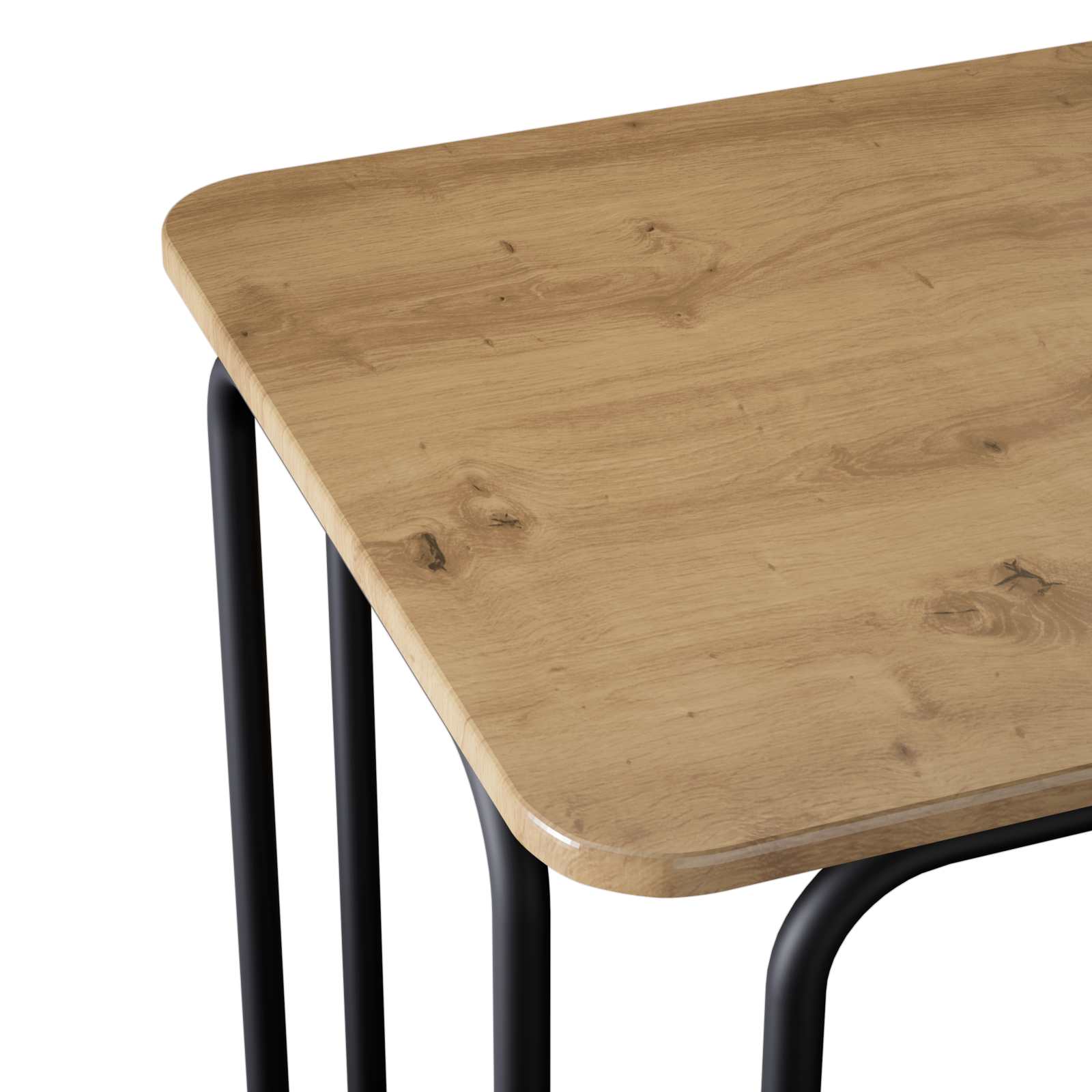 Valgomojo stalas 100 x 50 x 75 cm Apdirbta mediena Stačiakampio