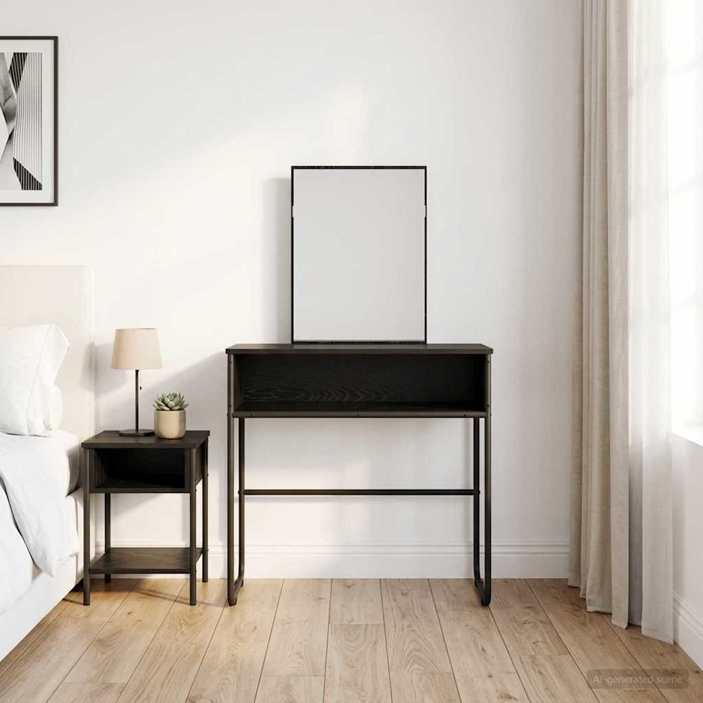 Makiažo stalas Juodojo ąžuolo 81 x 40 x 131 cm Apdirbta mediena
