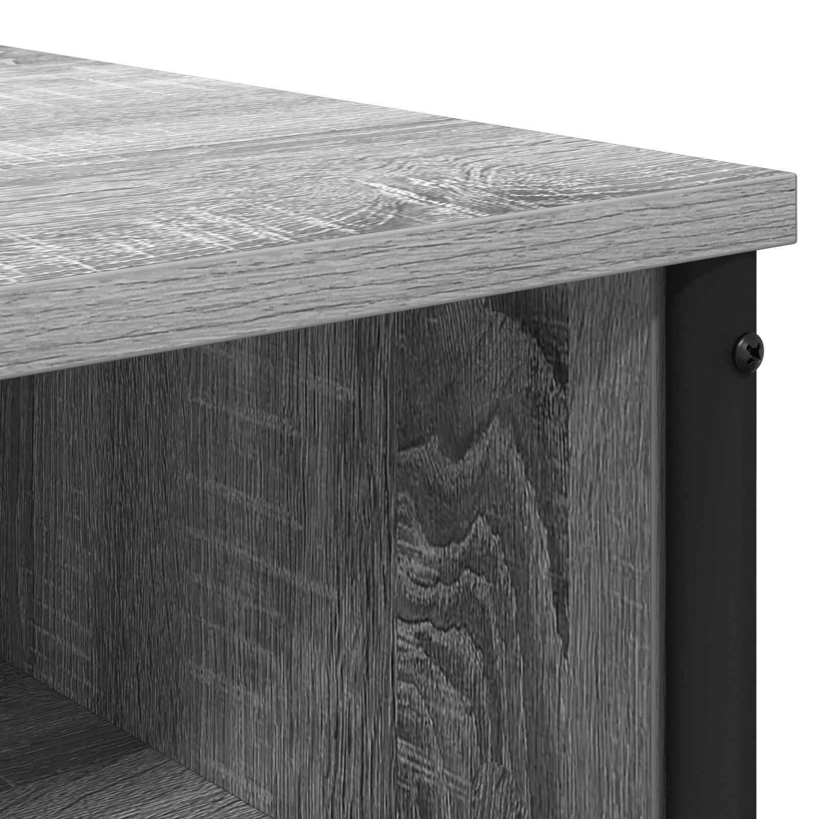 Makiažo stalas Pilka Sonoma 81 x 40 x 131 cm Apdirbta mediena