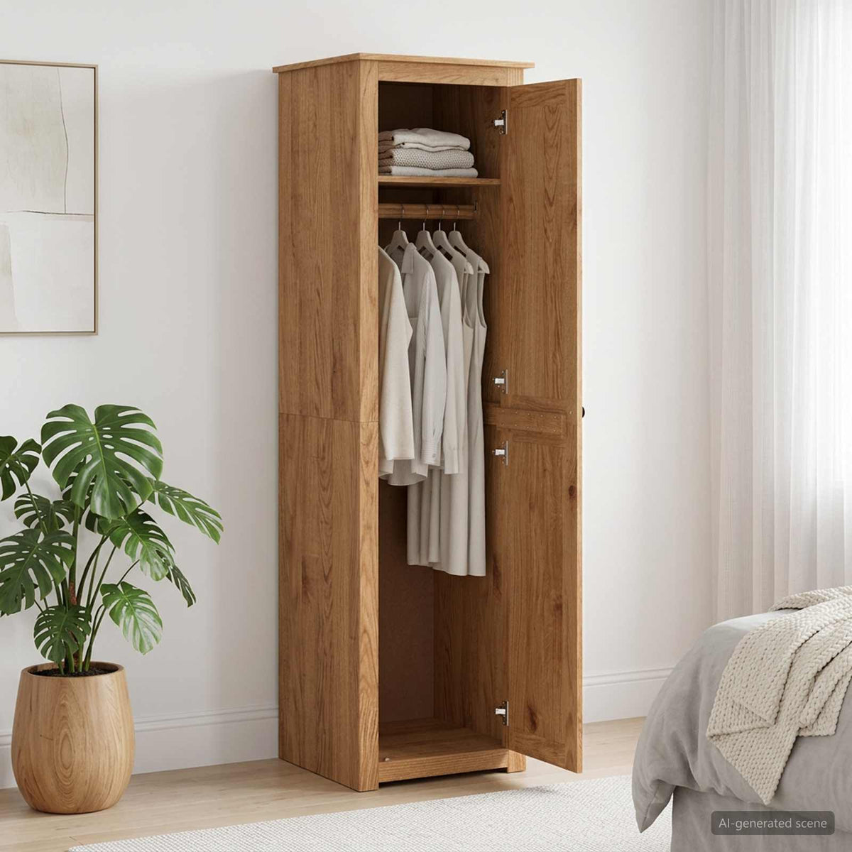 Spinta PANAMA Medus 51 x 50 x 185 cm Pušies medienos masyvas