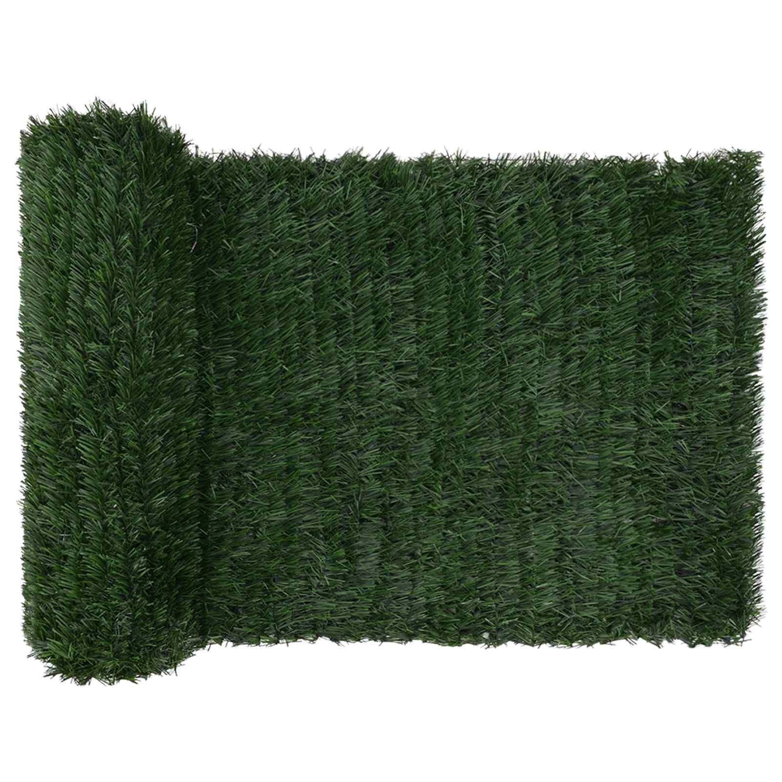 Dirbtinė tvora Tamsiai žalia 1 x 4 m PVC ir Plienas