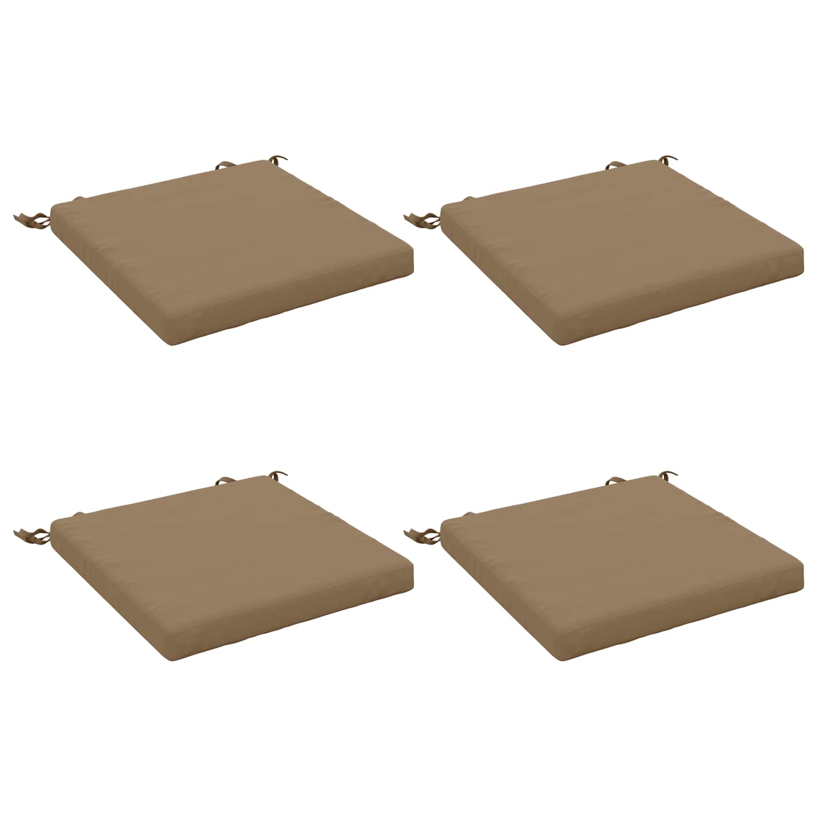 4 dalių sėdynės pagalvėlės SOEST 4 vnt. 100% poliesteris Taupe