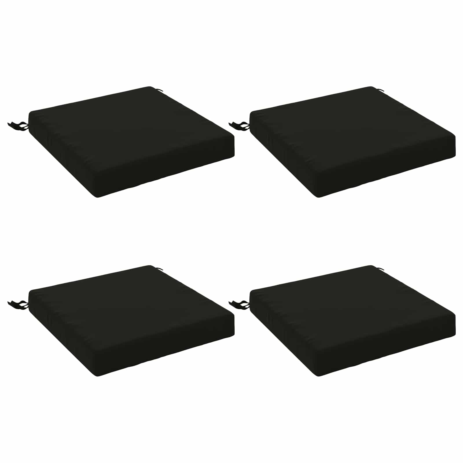 4 dalių sėdynės pagalvėlės SOEST 4 vnt. 100% poliesteris Juoda