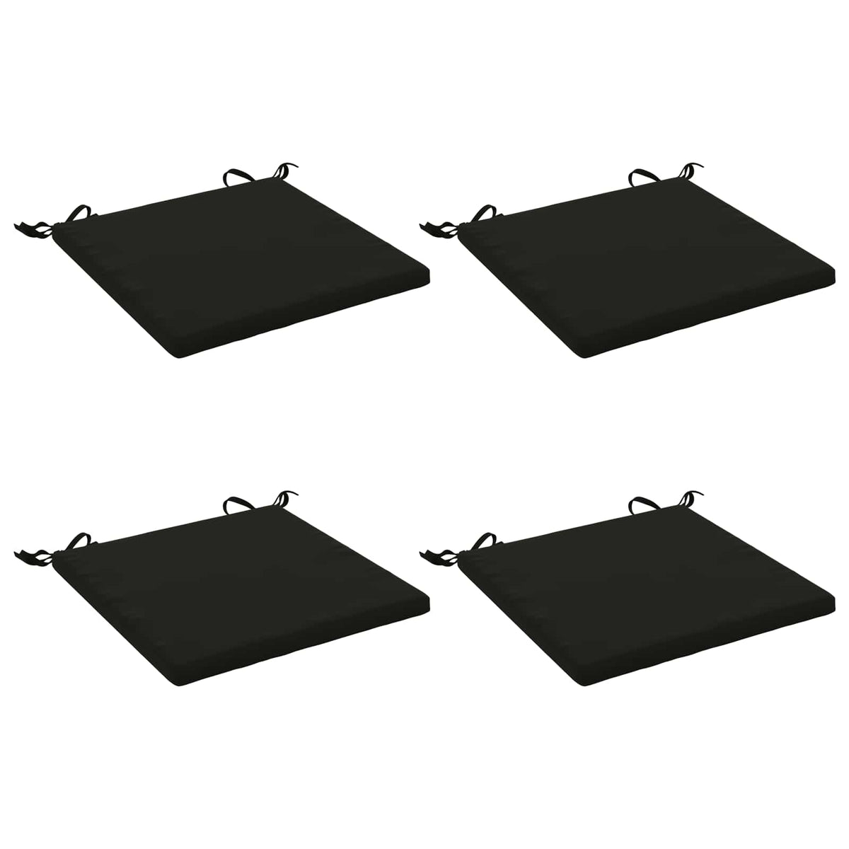 4 dalių sėdynės pagalvėlės SOEST 4 vnt. 100% poliesteris Juoda