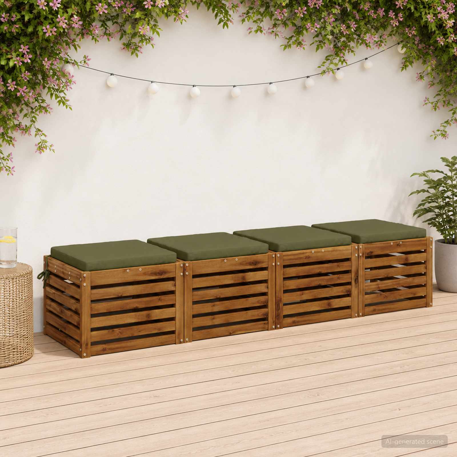 4 dalių sėdynės pagalvėlės SOEST 4 vnt. 100% poliesteris