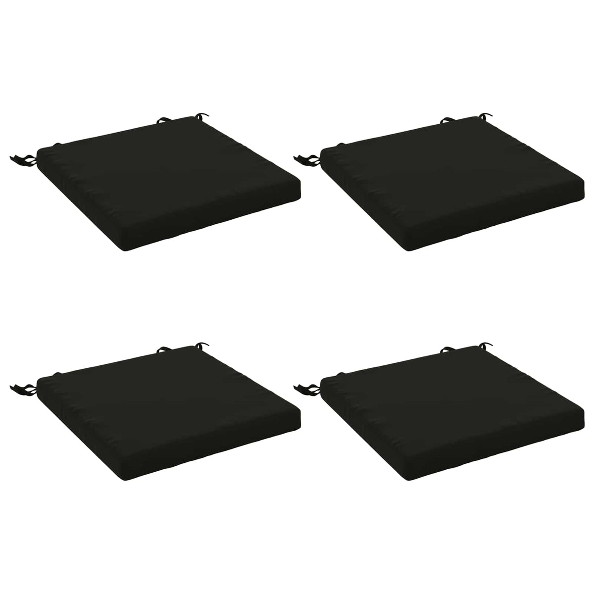 4 dalių sėdynės pagalvėlės SOEST 4 vnt. 100% poliesteris Juoda