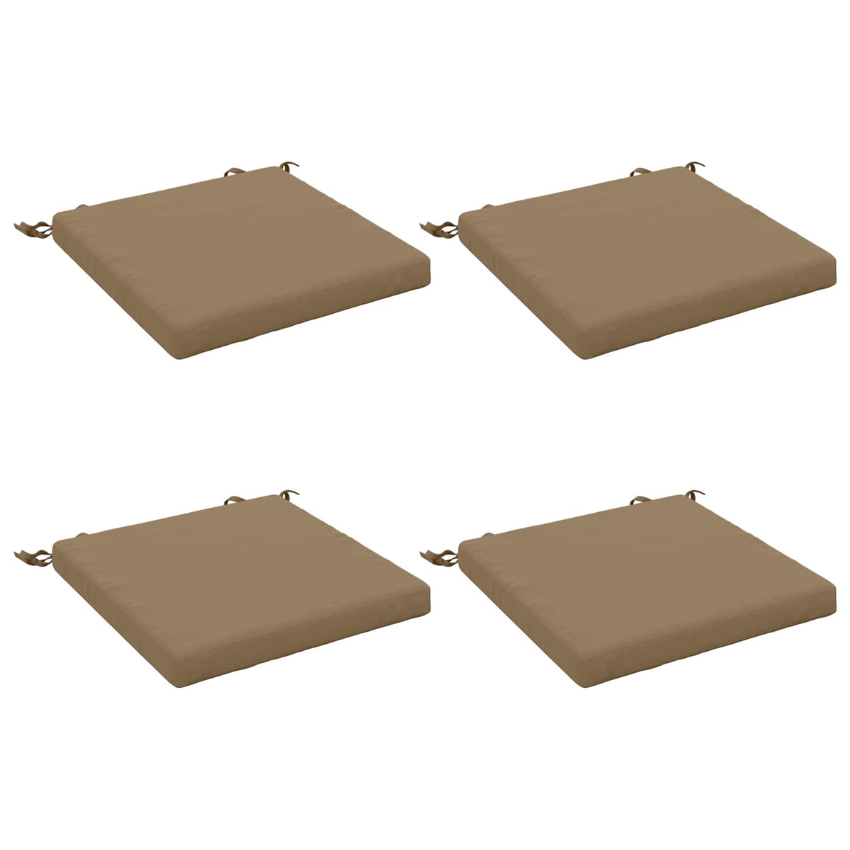 4 dalių sėdynės pagalvėlės SOEST 4 vnt. 100% poliesteris Taupe