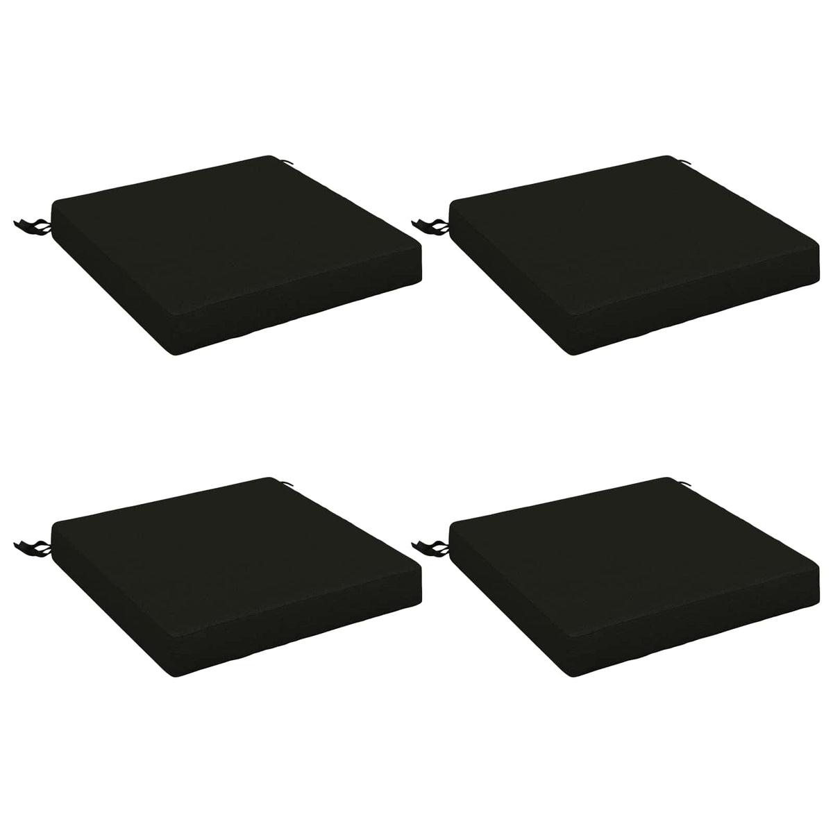 4 dalių sėdynės pagalvėlės SOEST 4 vnt. 100% poliesteris Juoda