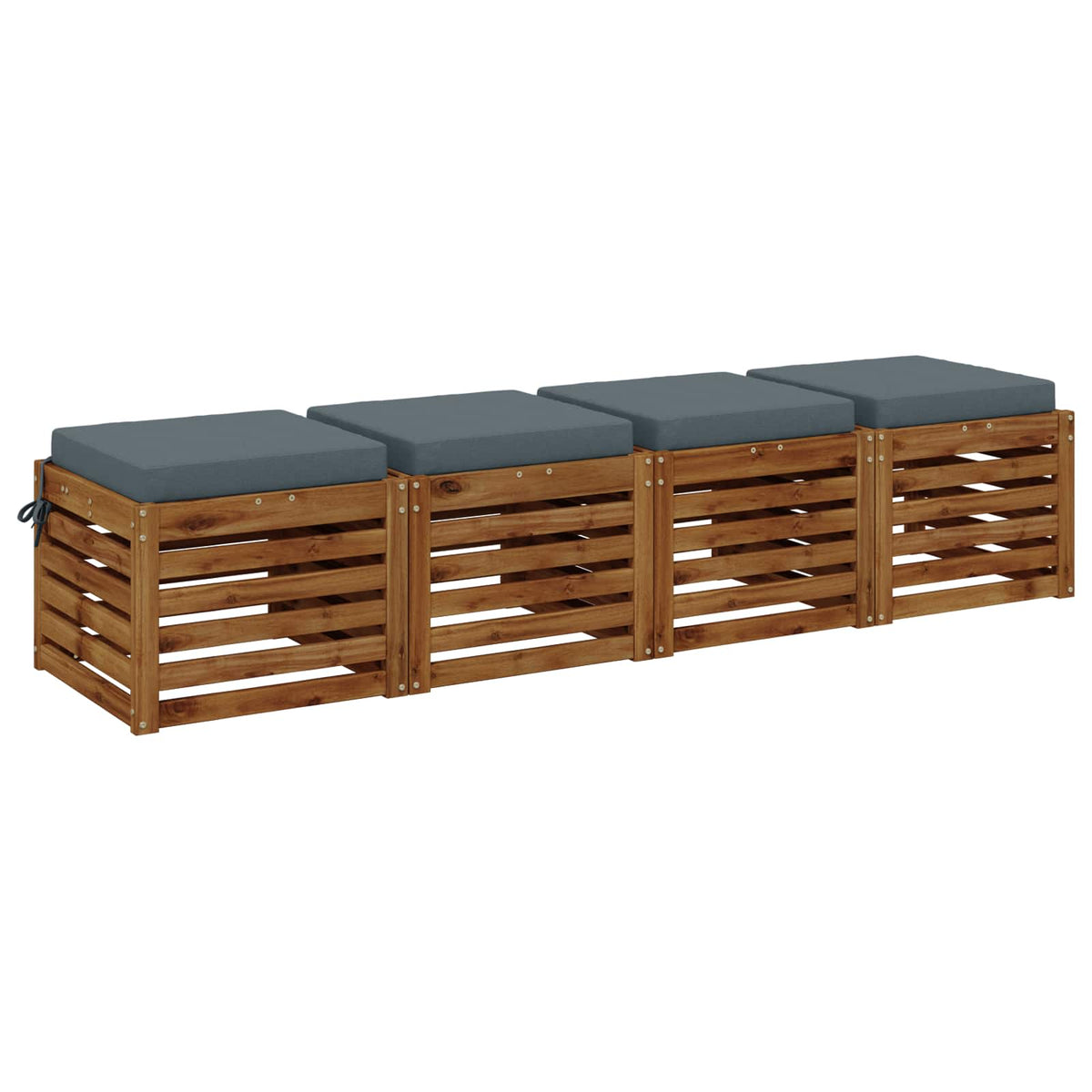 4 dalių sėdynės pagalvėlės SOEST 4 vnt. 100% poliesteris Mėlyna