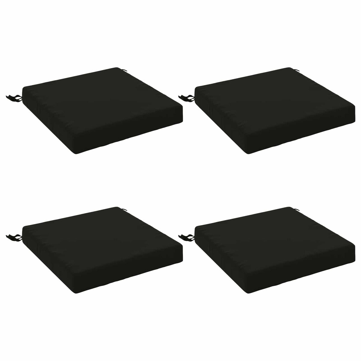4 dalių sėdynės pagalvėlės SOEST 4 vnt. 100% poliesteris Juoda
