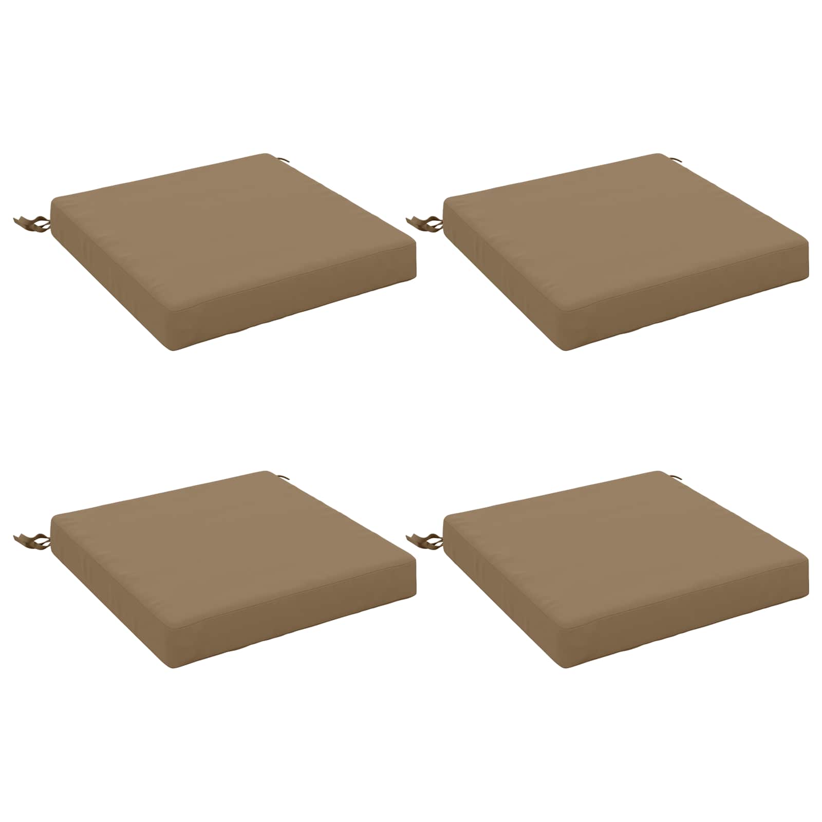 4 dalių sėdynės pagalvėlės SOEST 4 vnt. 100% poliesteris Taupe