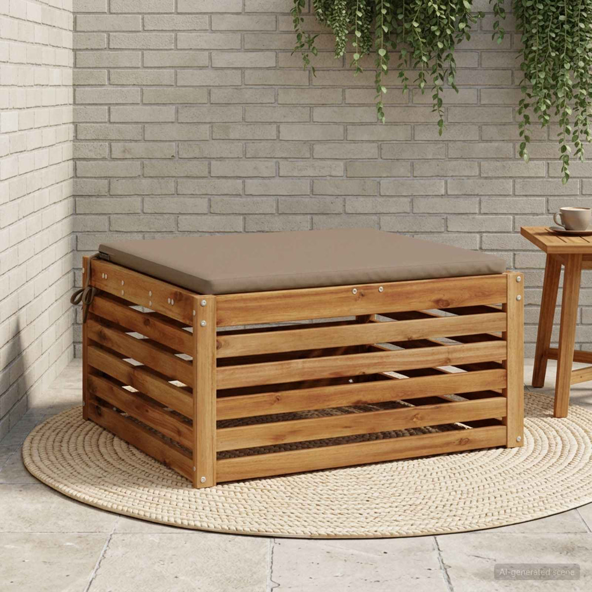 Sėdynių pagalvėlės SOEST 100% poliesteris Taupe 80 x 80 x 3 cm