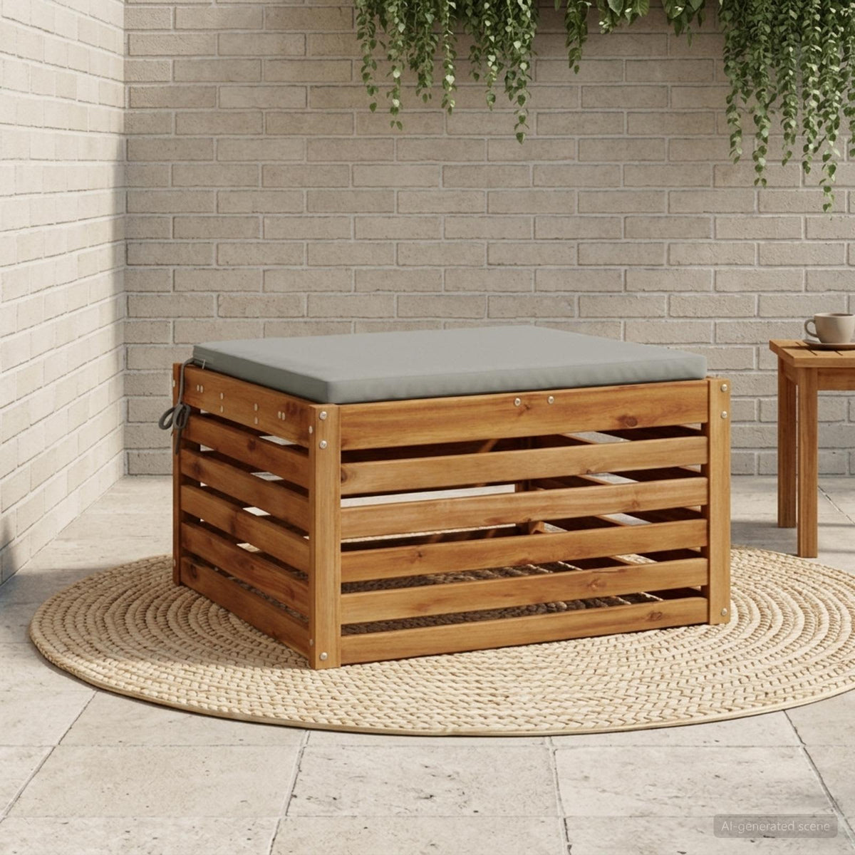 Sėdynių pagalvėlės SOEST 100% poliesteris Pilka 80 x 80 x 3 cm