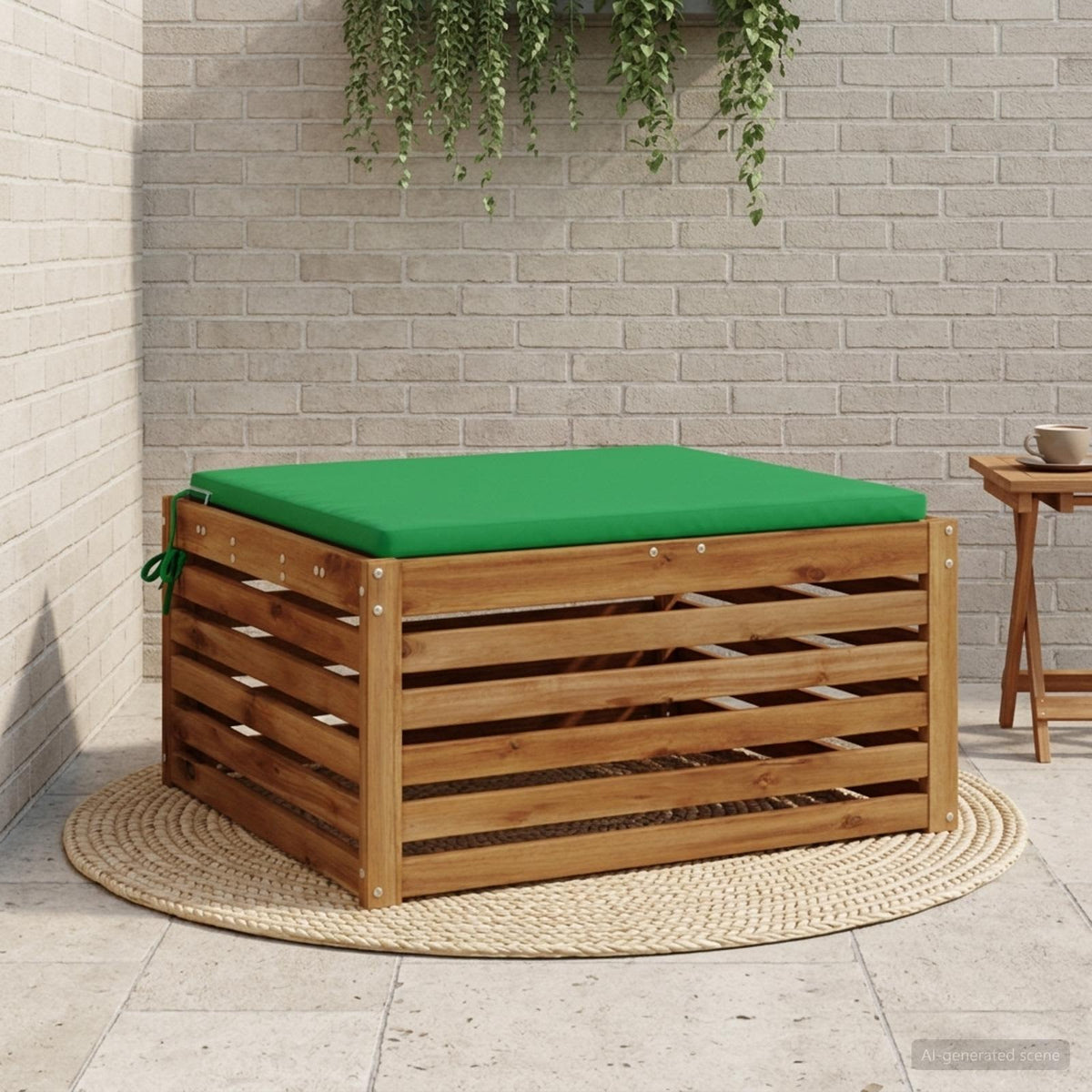 Sėdynių pagalvėlės SOEST 100% poliesteris Žalia 80 x 80 x 3 cm