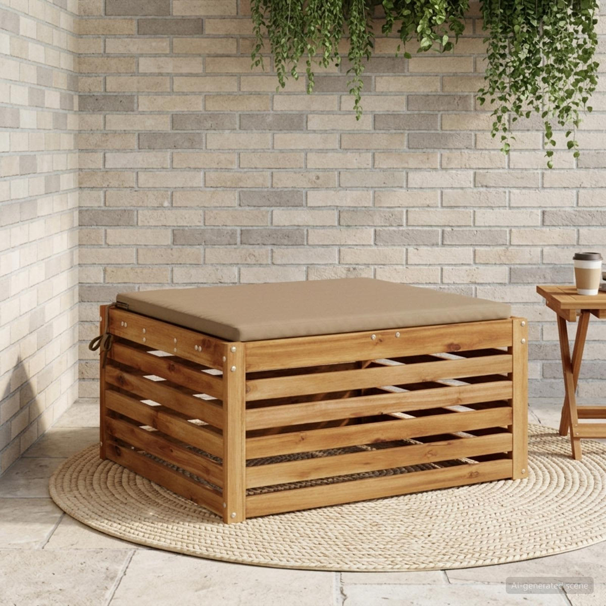 Sėdynių pagalvėlės SOEST 100% poliesteris Taupe 80 x 80 x 3 cm