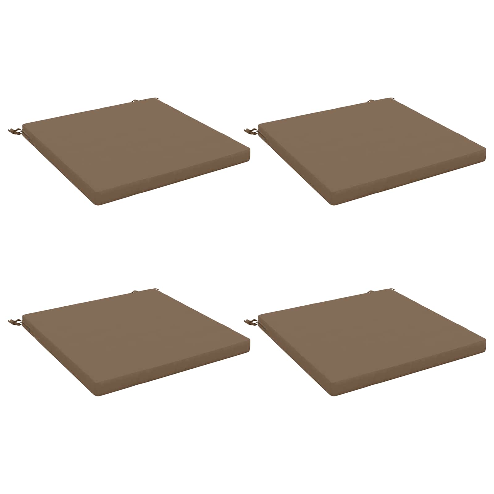 4 dalių sėdynės pagalvėlės SOEST 4 vnt. 100% poliesteris Taupe