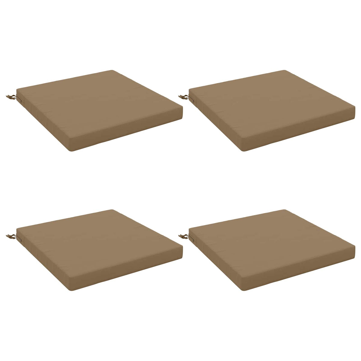 4 dalių sėdynės pagalvėlės SOEST 4 vnt. 100% poliesteris Taupe