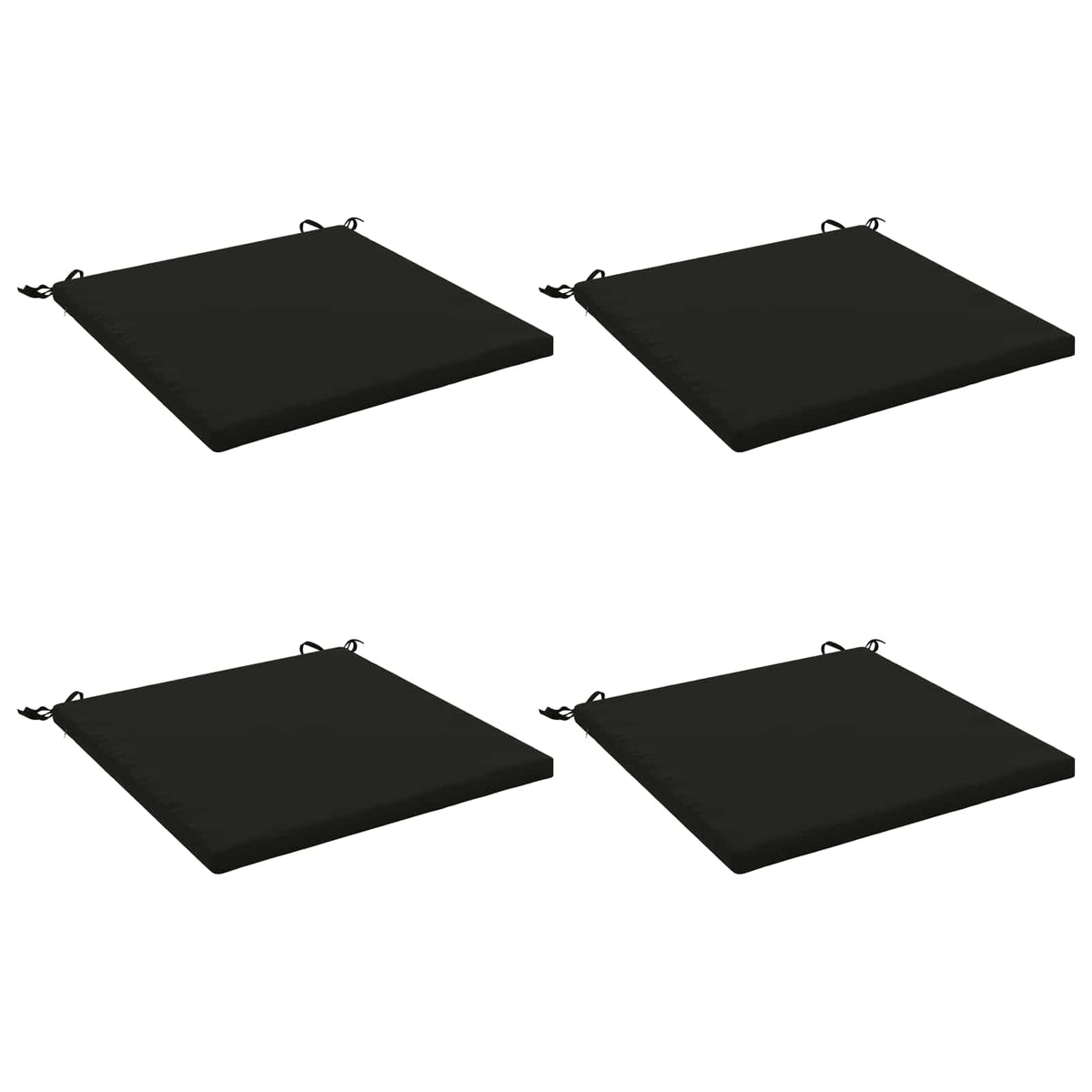 4 dalių sėdynės pagalvėlės SOEST 4 vnt. 100% poliesteris Juoda
