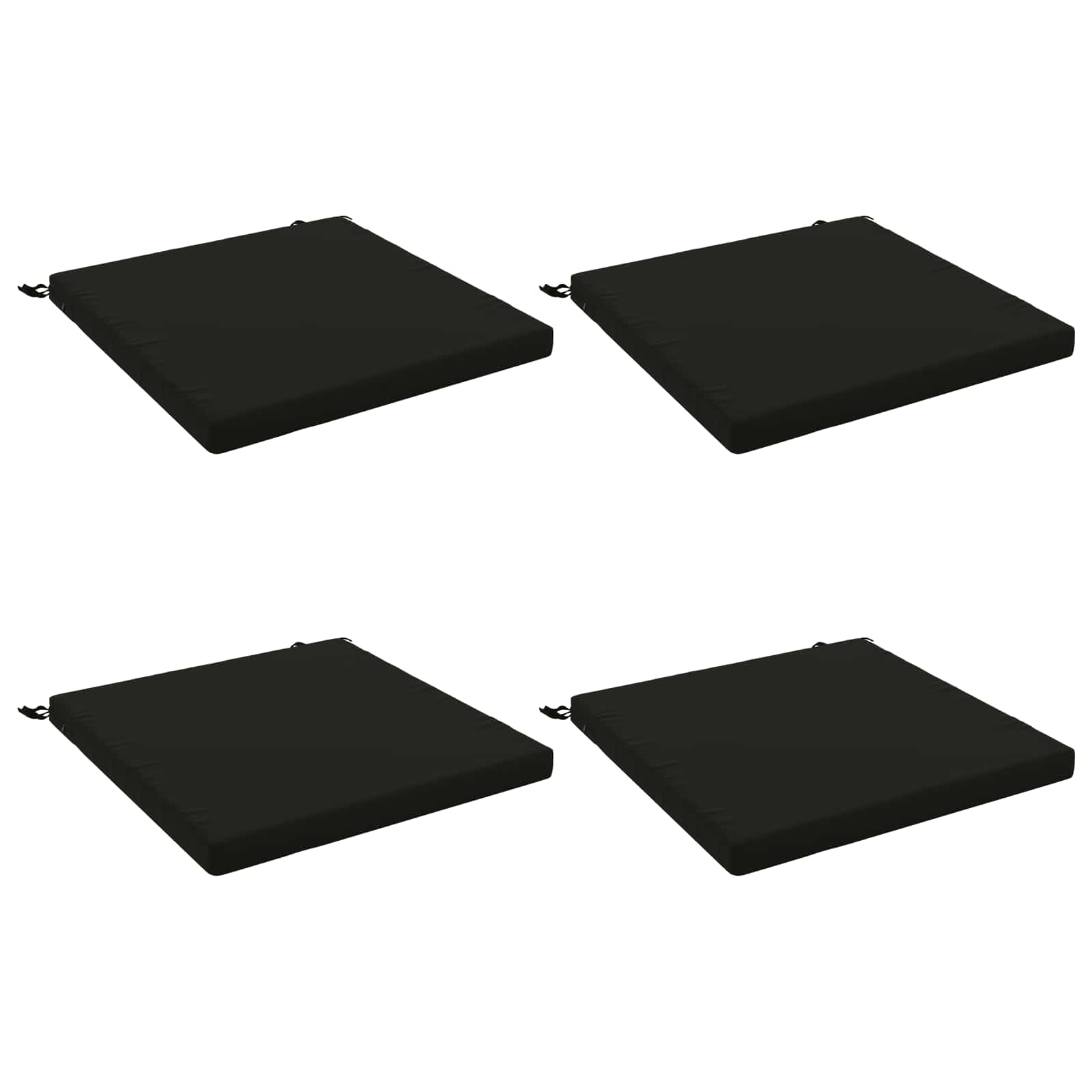 4 dalių sėdynės pagalvėlės SOEST 4 vnt. 100% poliesteris Juoda