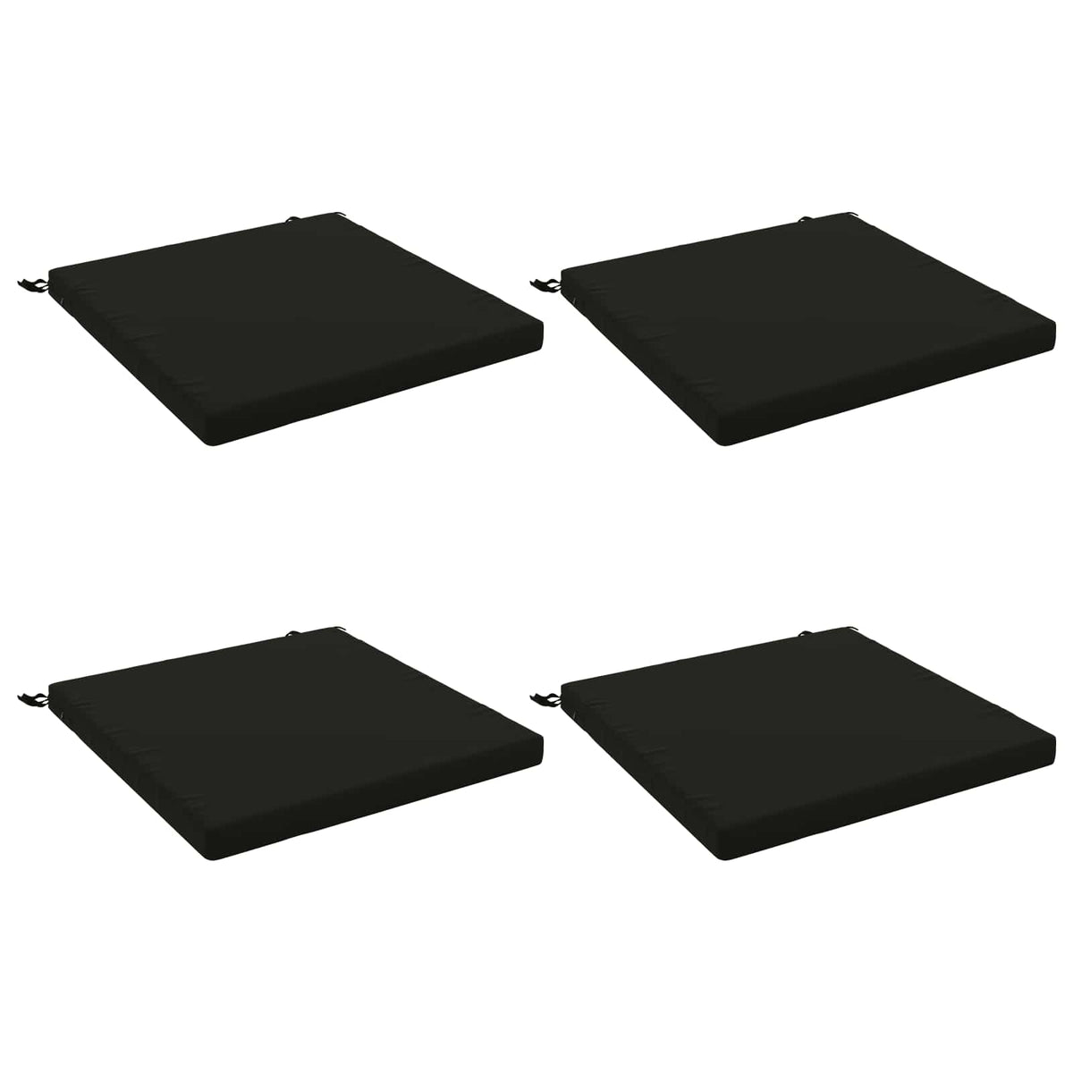 4 dalių sėdynės pagalvėlės SOEST 4 vnt. 100% poliesteris Juoda