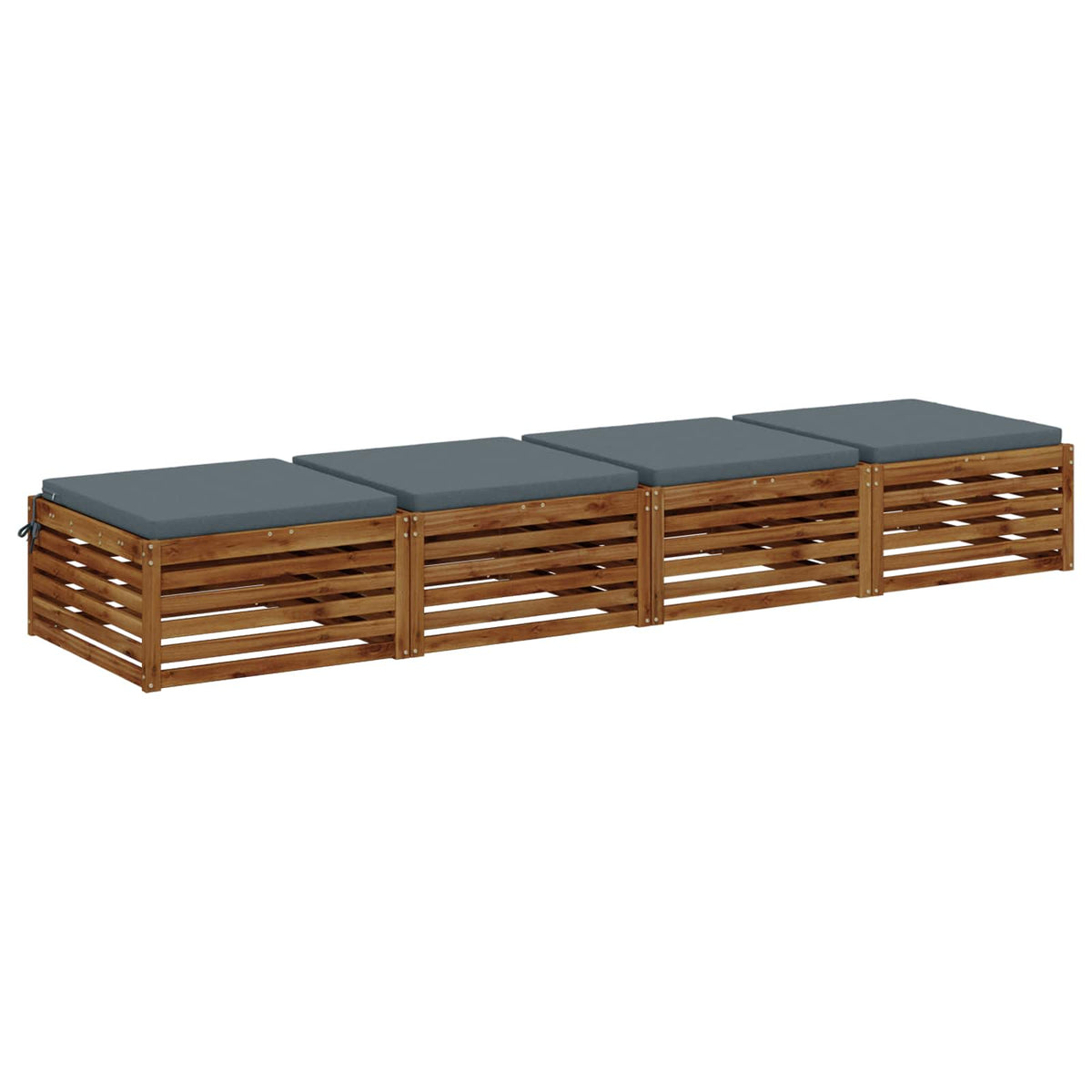 4 dalių sėdynės pagalvėlės SOEST 4 vnt. 100% poliesteris Mėlyna