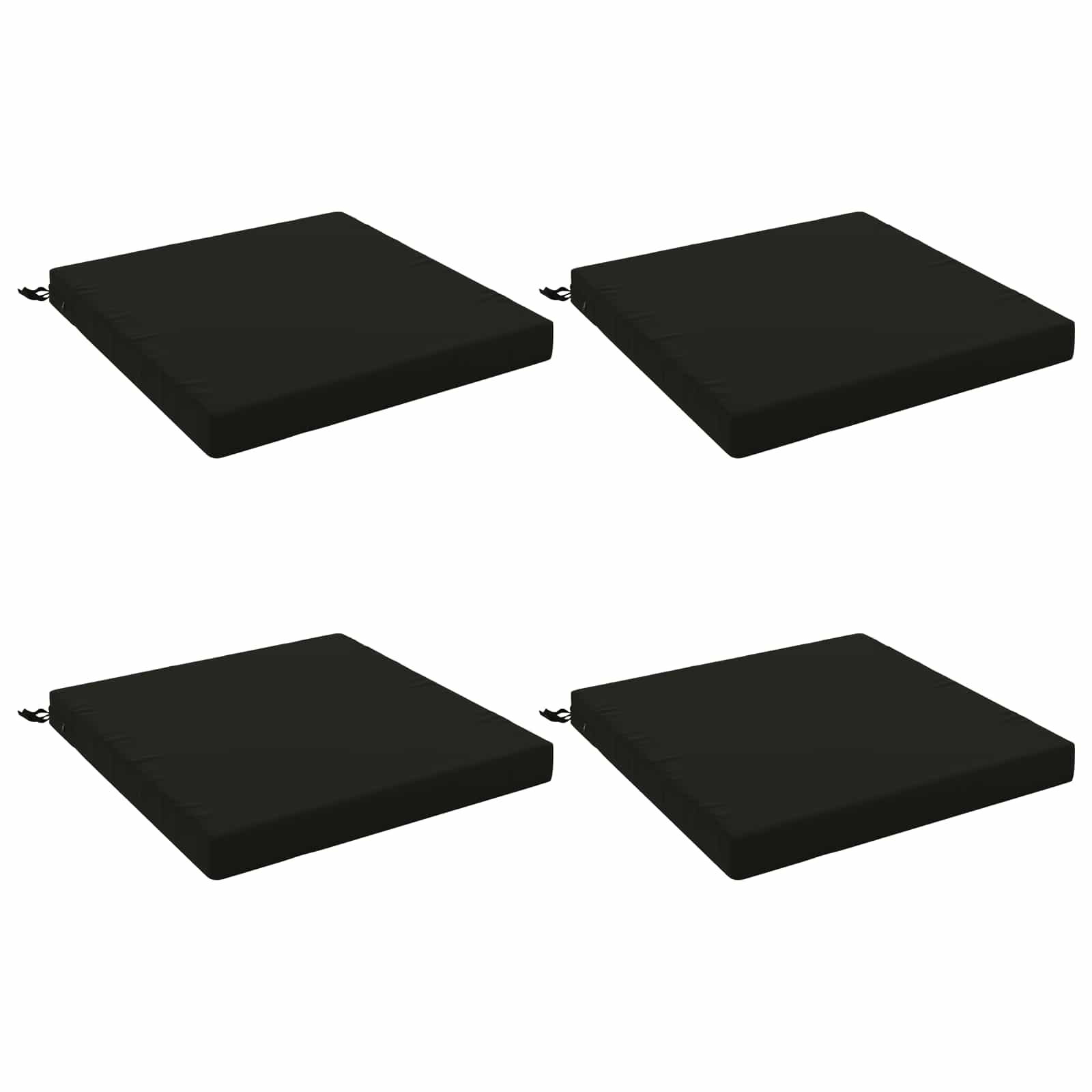 4 dalių sėdynės pagalvėlės SOEST 4 vnt. 100% poliesteris Juoda