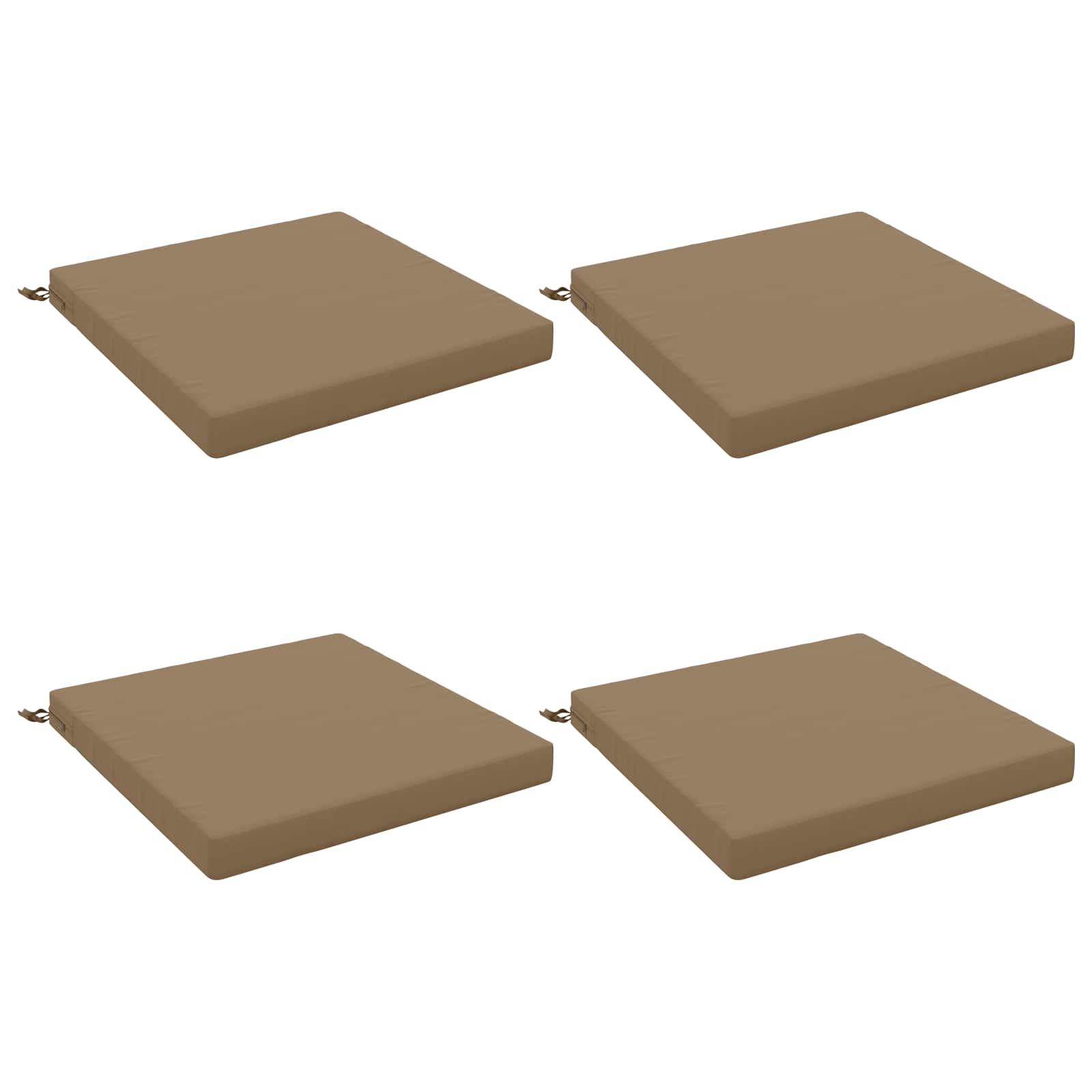 4 dalių sėdynės pagalvėlės SOEST 4 vnt. 100% poliesteris Taupe