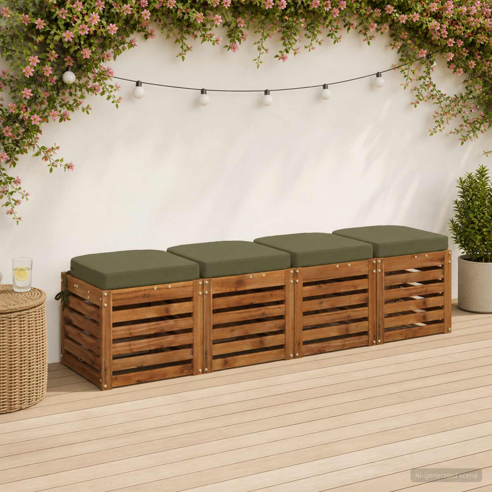 4 dalių sėdynių pagalvėlės SOEST 4 pcs 100% poliesteris