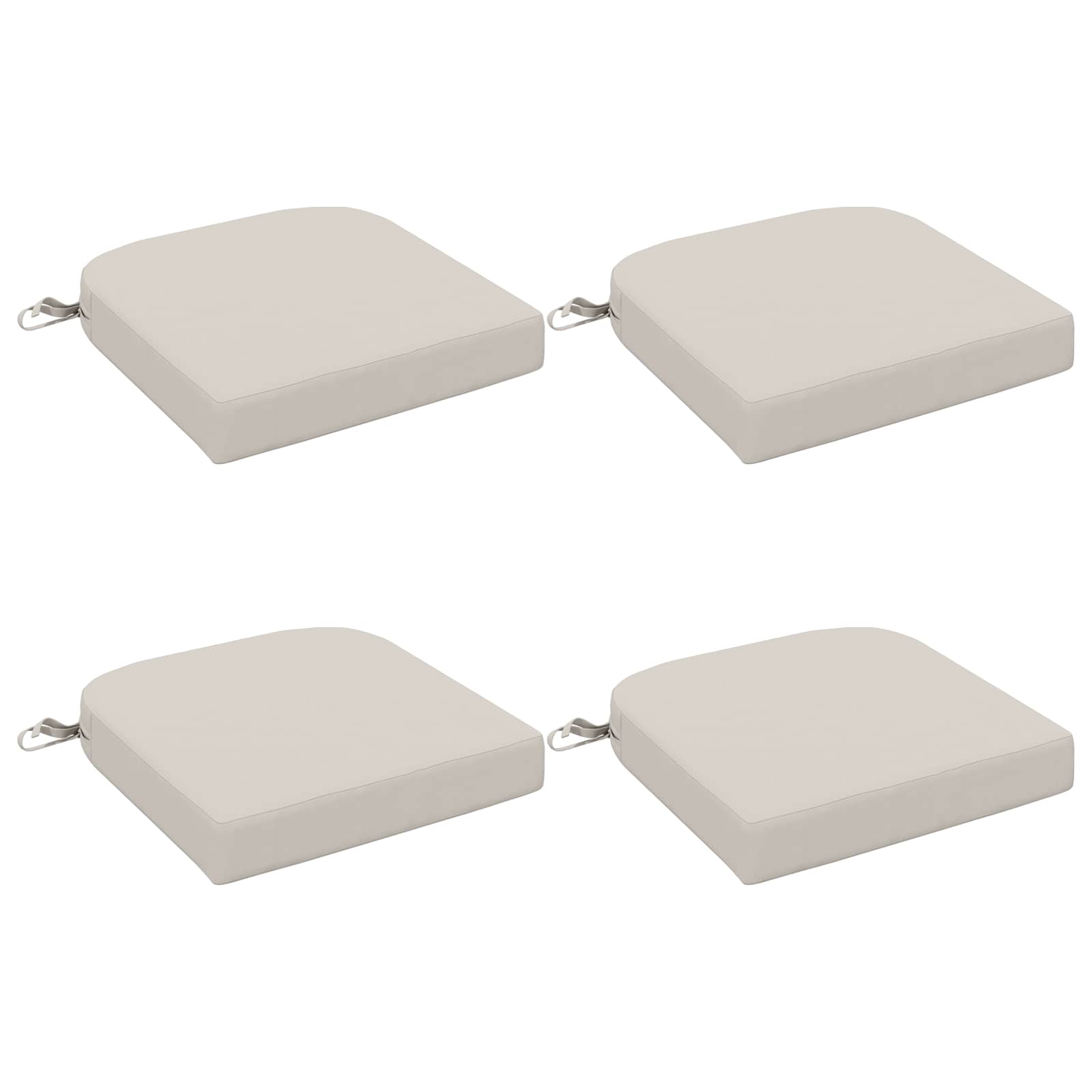 4 dalių sėdynių pagalvėlės SOEST 4 pcs 100% poliesteris Balta