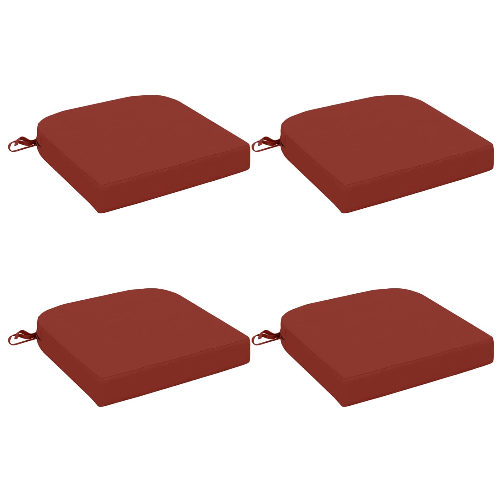 4 dalių sėdynių pagalvėlės SOEST 4 pcs 100% poliesteris Raudona