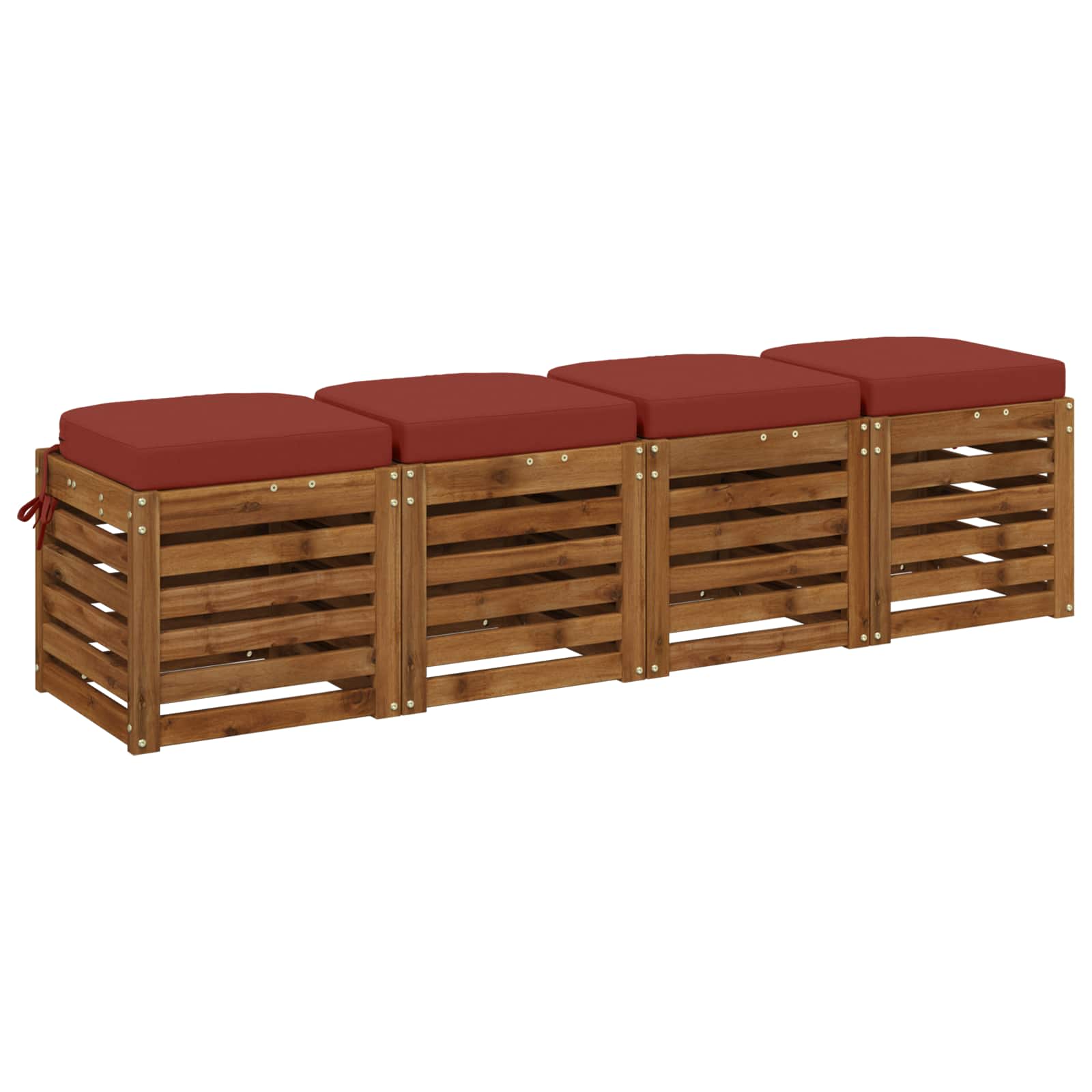 4 dalių sėdynių pagalvėlės SOEST 4 pcs 100% poliesteris Raudona