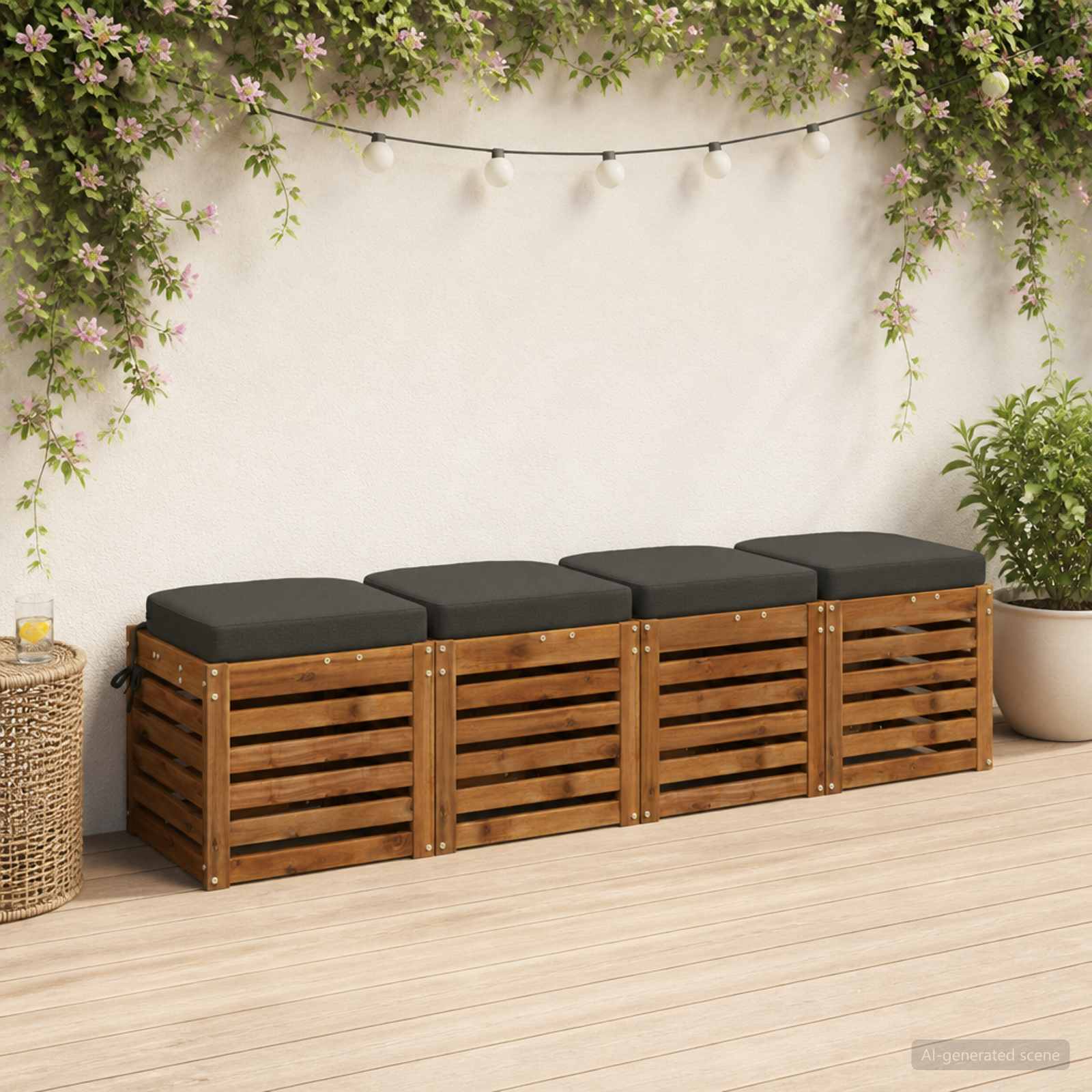 4 dalių sėdynių pagalvėlės SOEST 4 pcs 100% poliesteris