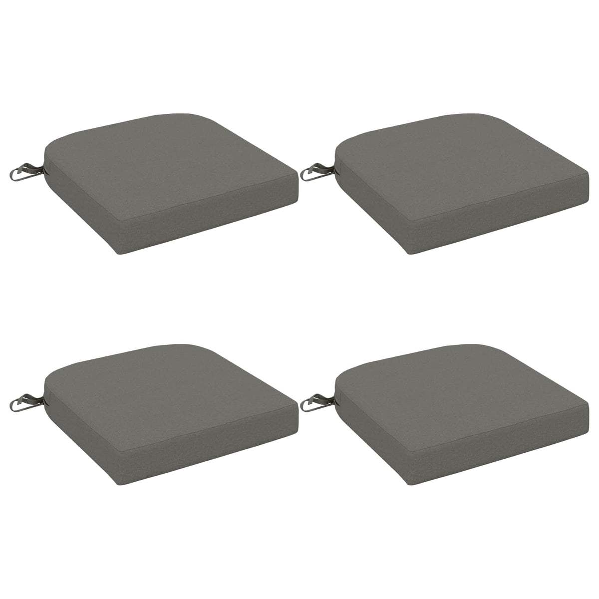 4 dalių sėdynių pagalvėlės SOEST 4 pcs 100% poliesteris Pilka