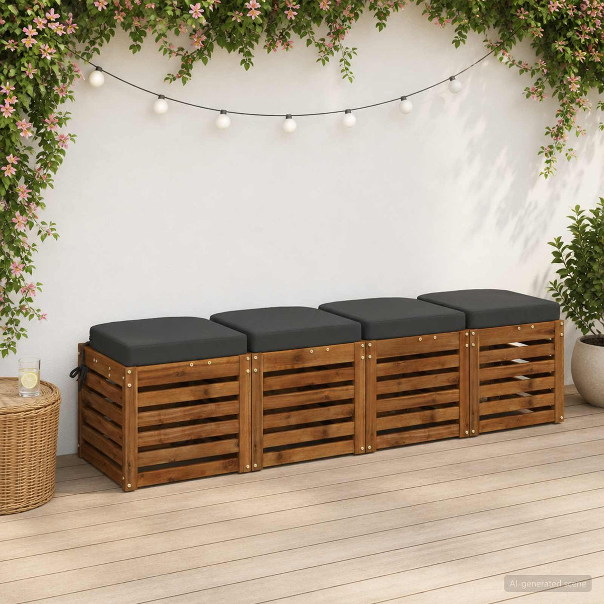 4 dalių sėdynių pagalvėlės SOEST 4 pcs 100% poliesteris