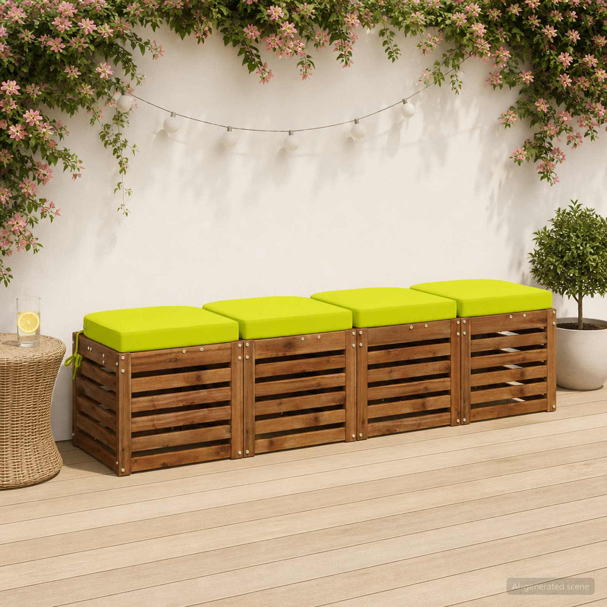 4 dalių sėdynių pagalvėlės SOEST 4 pcs 100% poliesteris