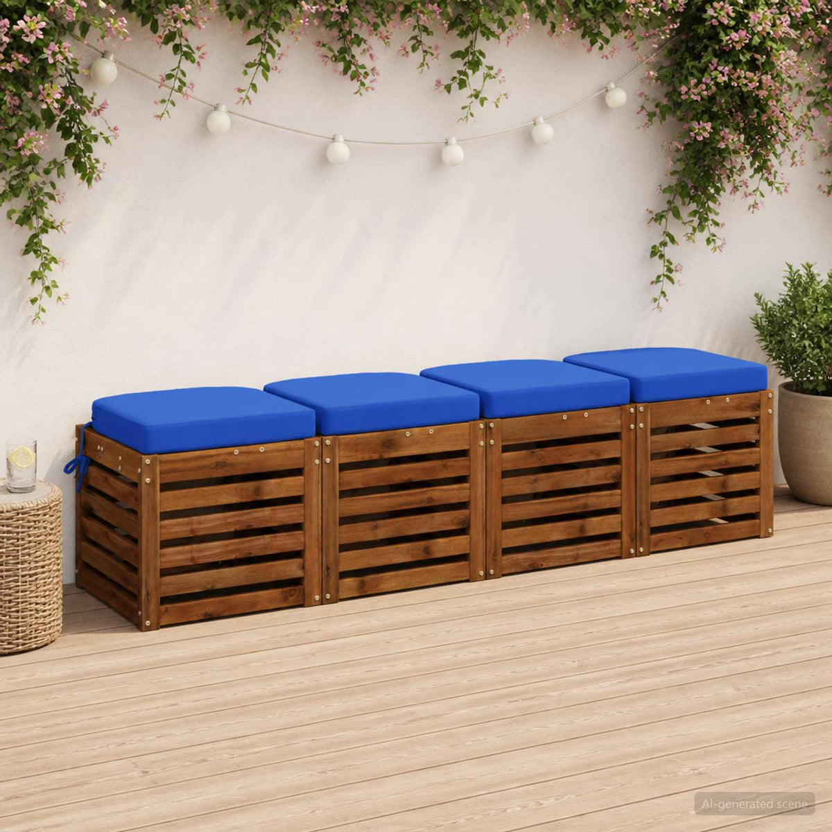 4 dalių sėdynių pagalvėlės SOEST 4 pcs 100% poliesteris