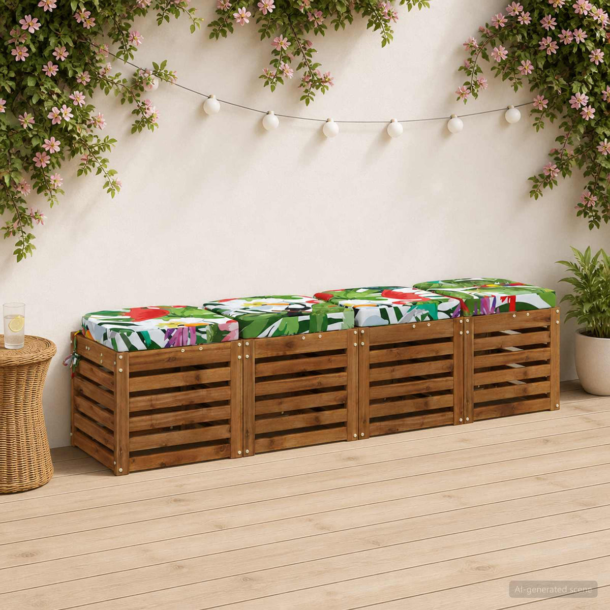 4 dalių sėdynių pagalvėlės SOEST 4 pcs 100% poliesteris