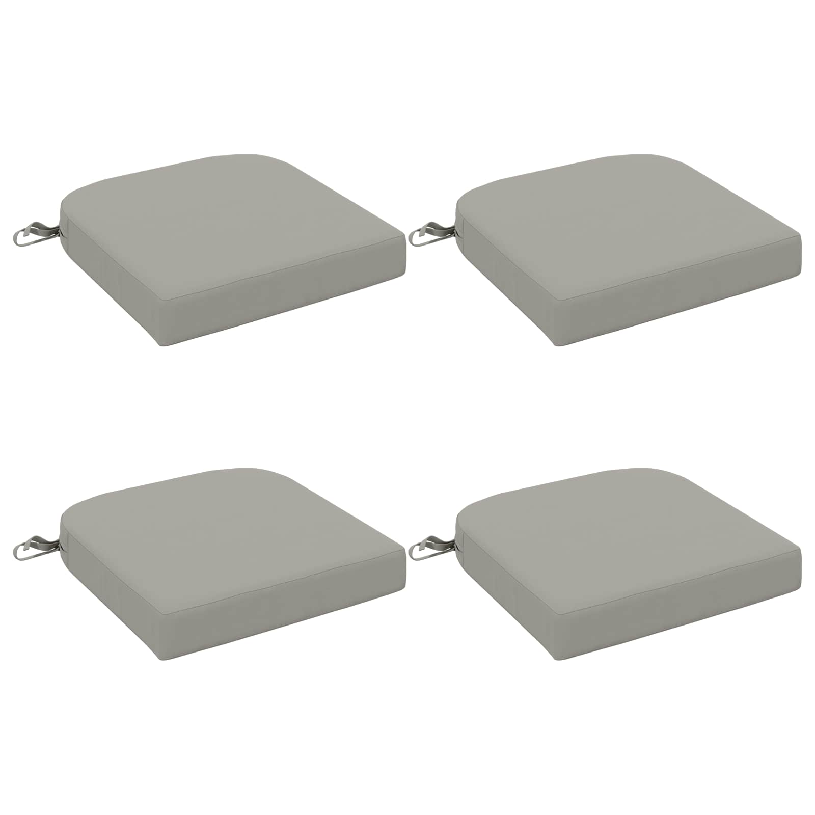 4 dalių sėdynės pagalvėlės SOEST 4 pcs 100% poliesteris Pilka