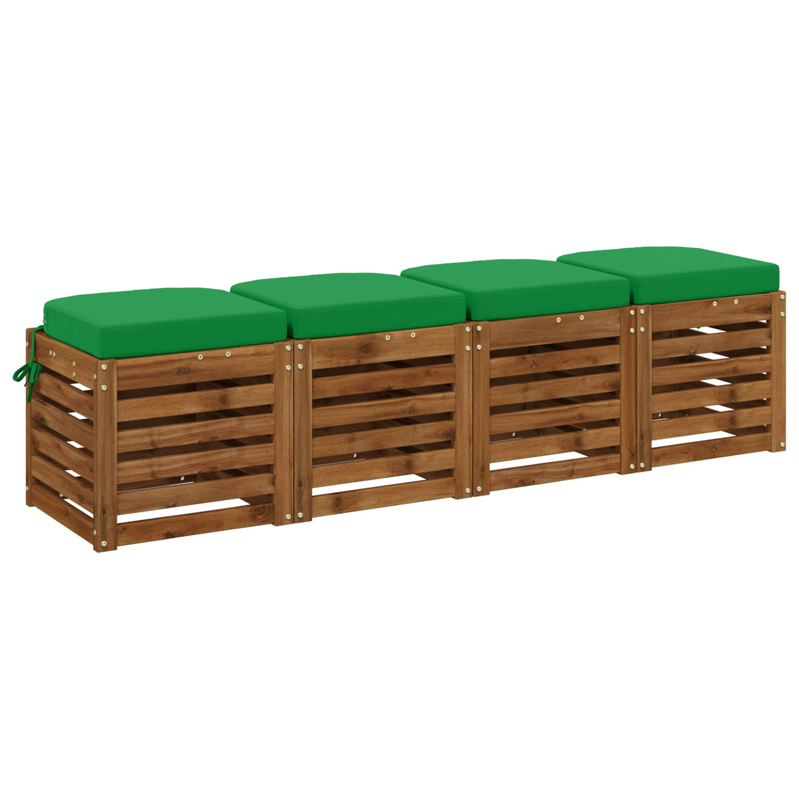4 dalių sėdynių pagalvėlės SOEST 4 pcs 100% poliesteris Žalia