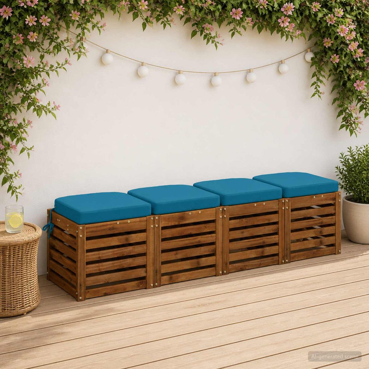 4 dalių sėdynių pagalvėlės SOEST 4 pcs 100% poliesteris