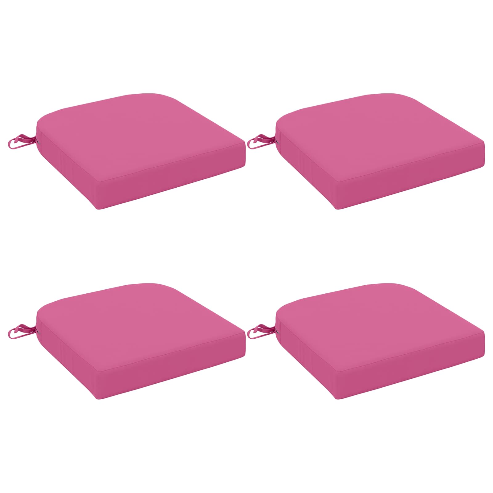 4 dalių sėdynių pagalvėlės SOEST 4 pcs 100% poliesteris Rožinė