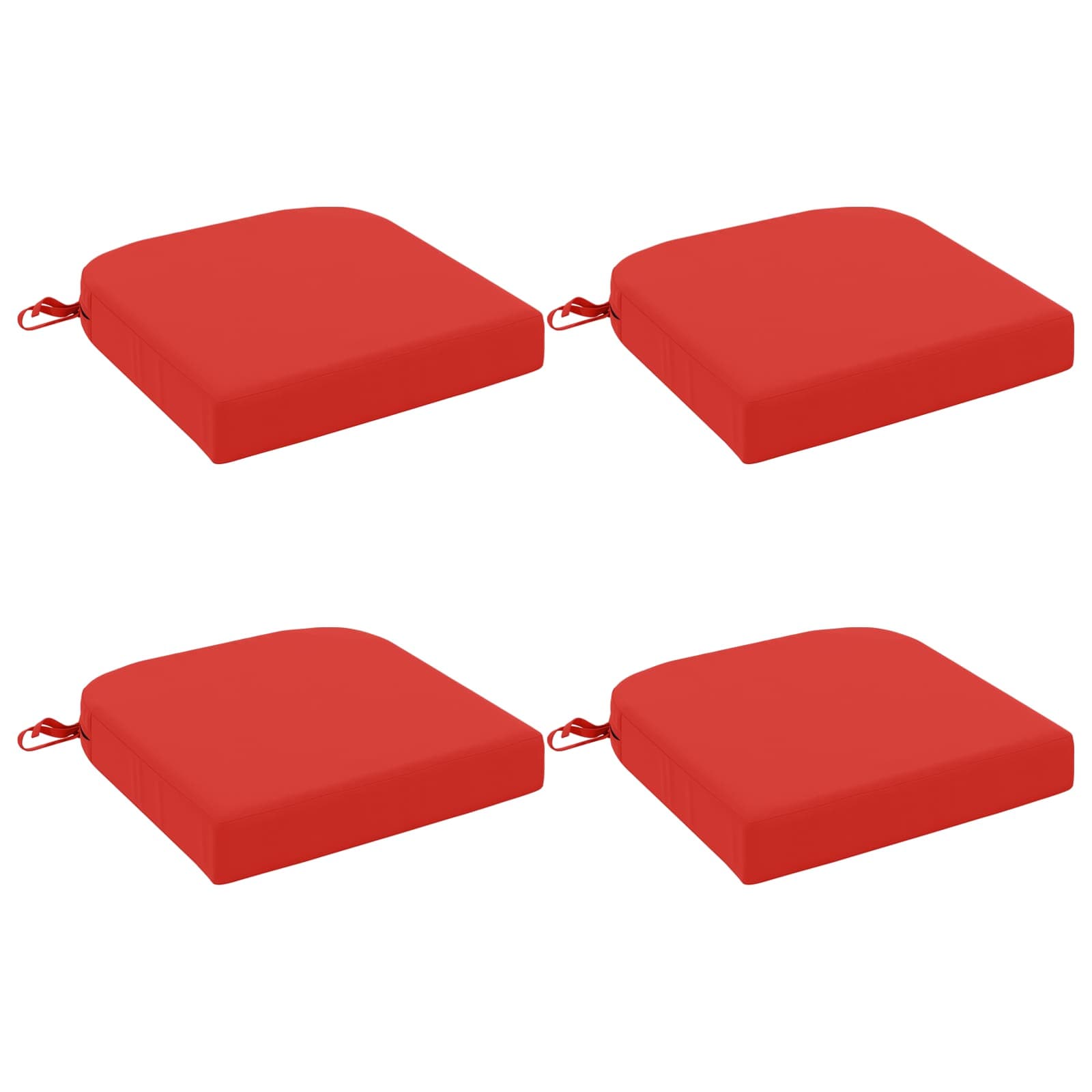 4 dalių sėdynių pagalvėlės SOEST 4 pcs 100% poliesteris Raudona