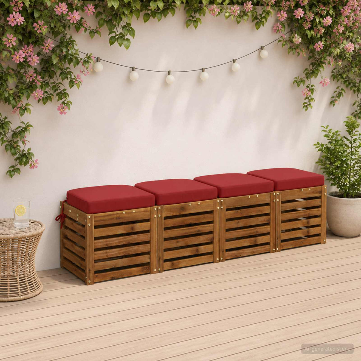4 dalių sėdynių pagalvėlės SOEST 4 pcs 100% poliesteris