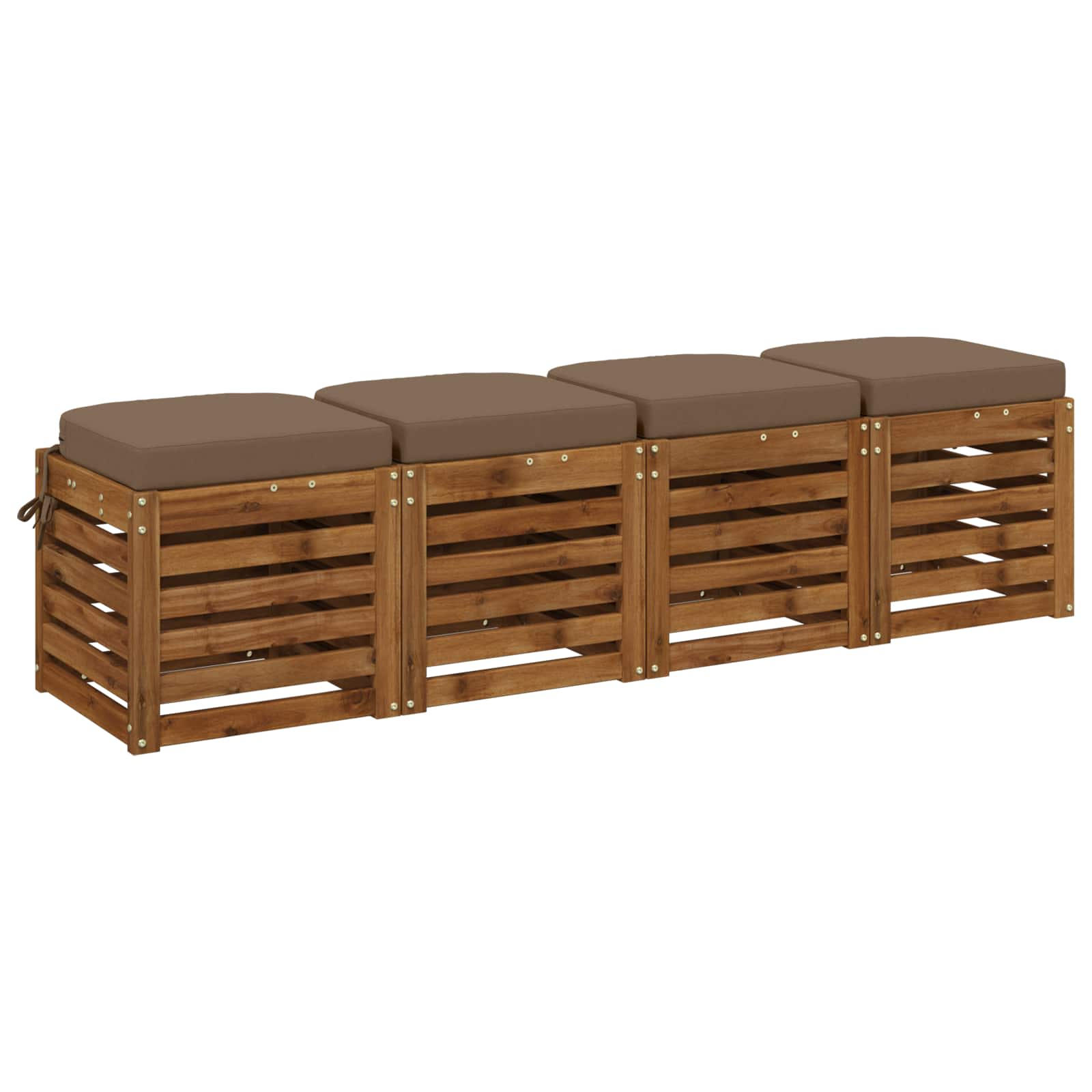 4 dalių sėdynių pagalvėlės SOEST 4 pcs 100% poliesteris Taupe