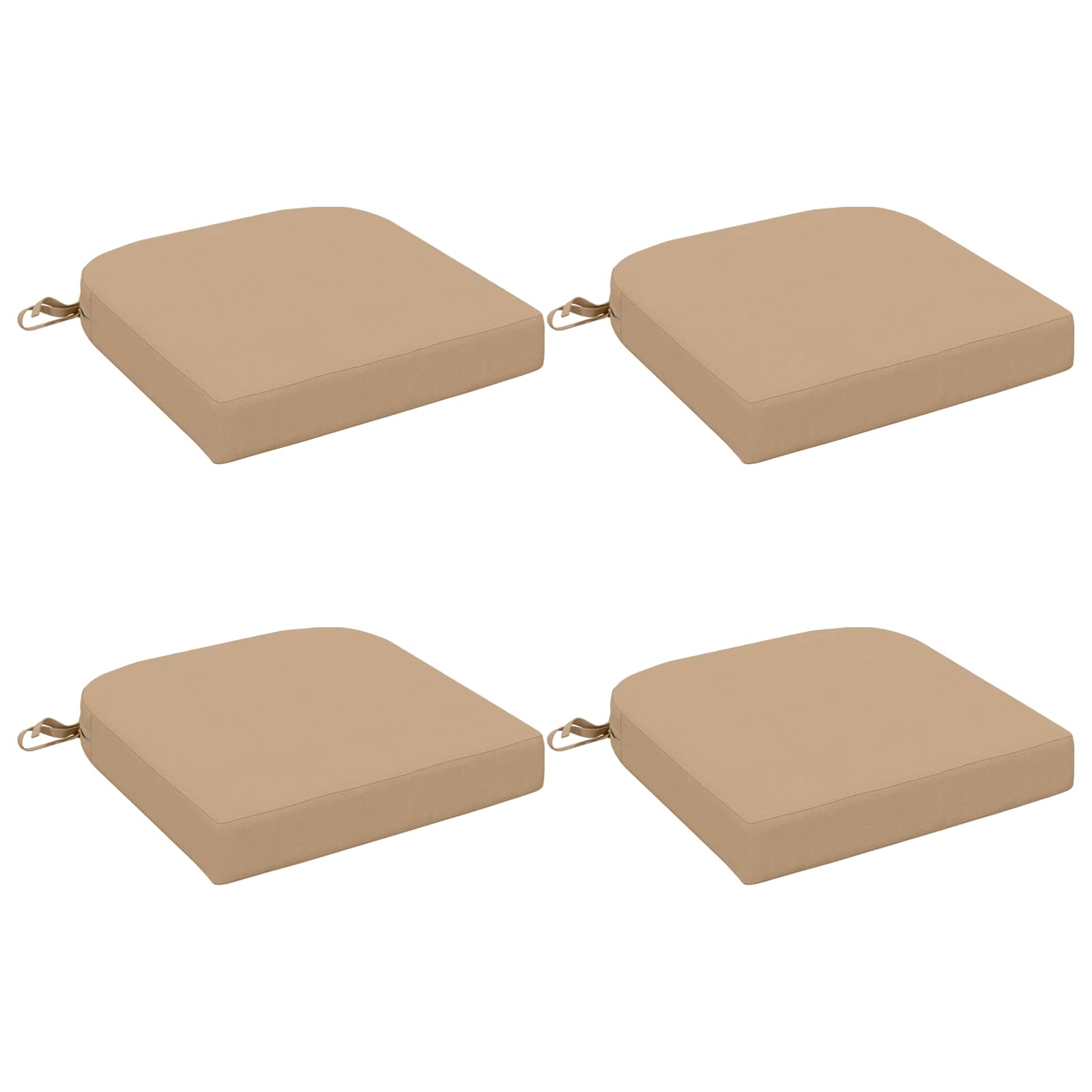 4 dalių sėdynių pagalvėlės SOEST 4 pcs 100% poliesteris Smėlio