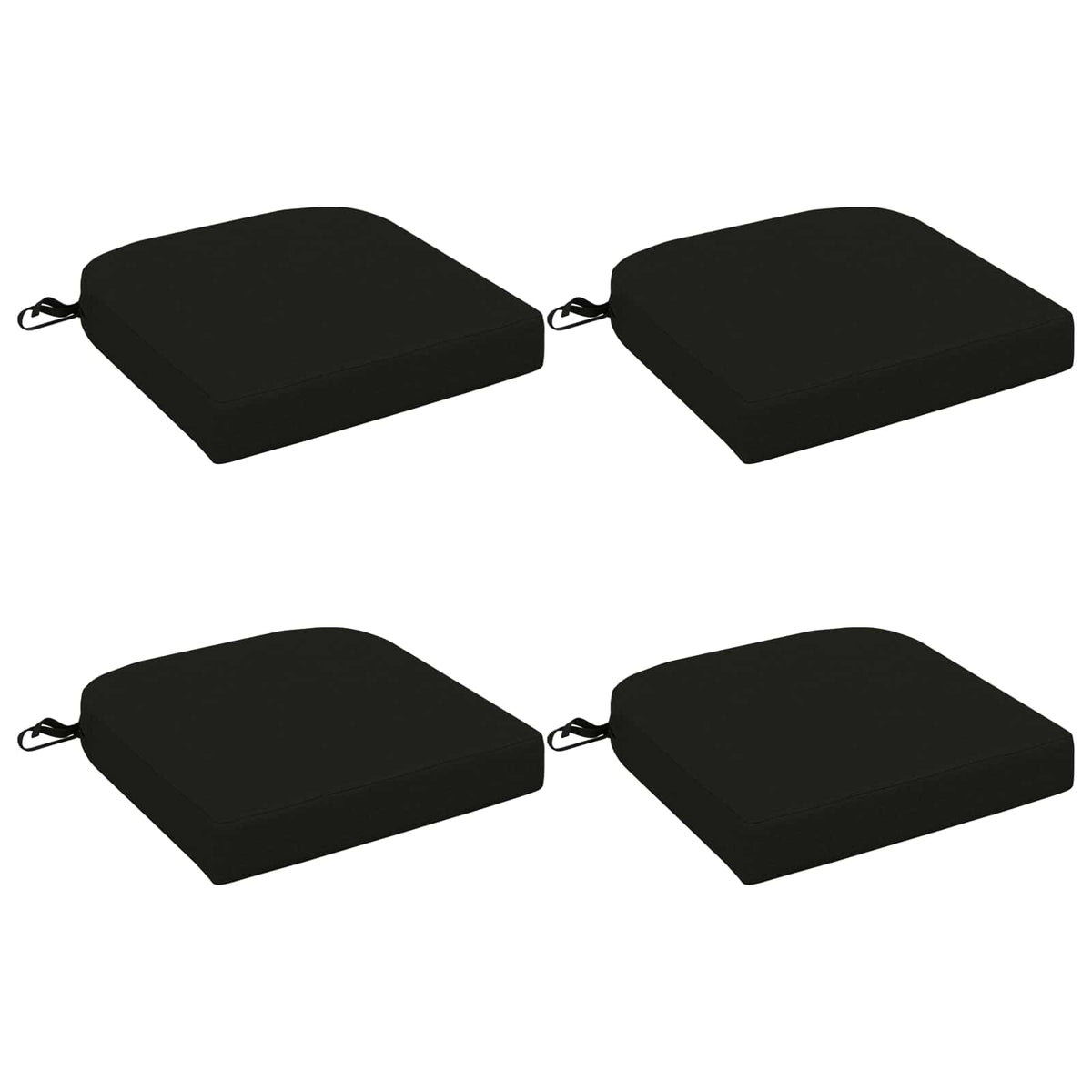 4 dalių sėdynių pagalvėlės SOEST 4 pcs 100% poliesteris Juoda