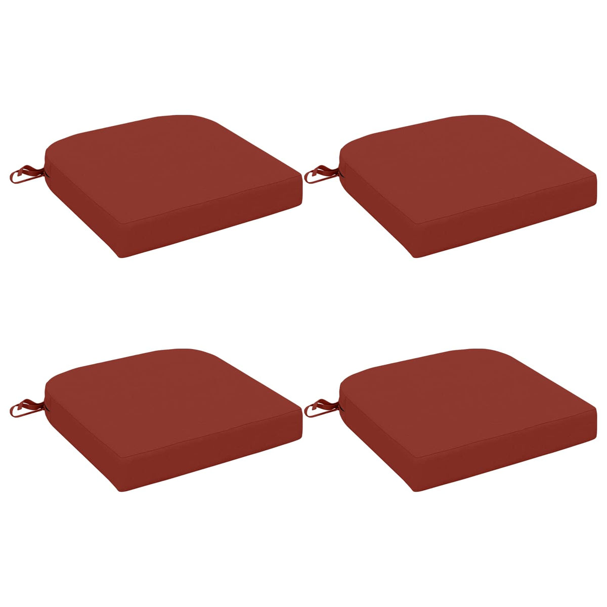 4 dalių sėdynių pagalvėlės SOEST 4 pcs 100% poliesteris Raudona